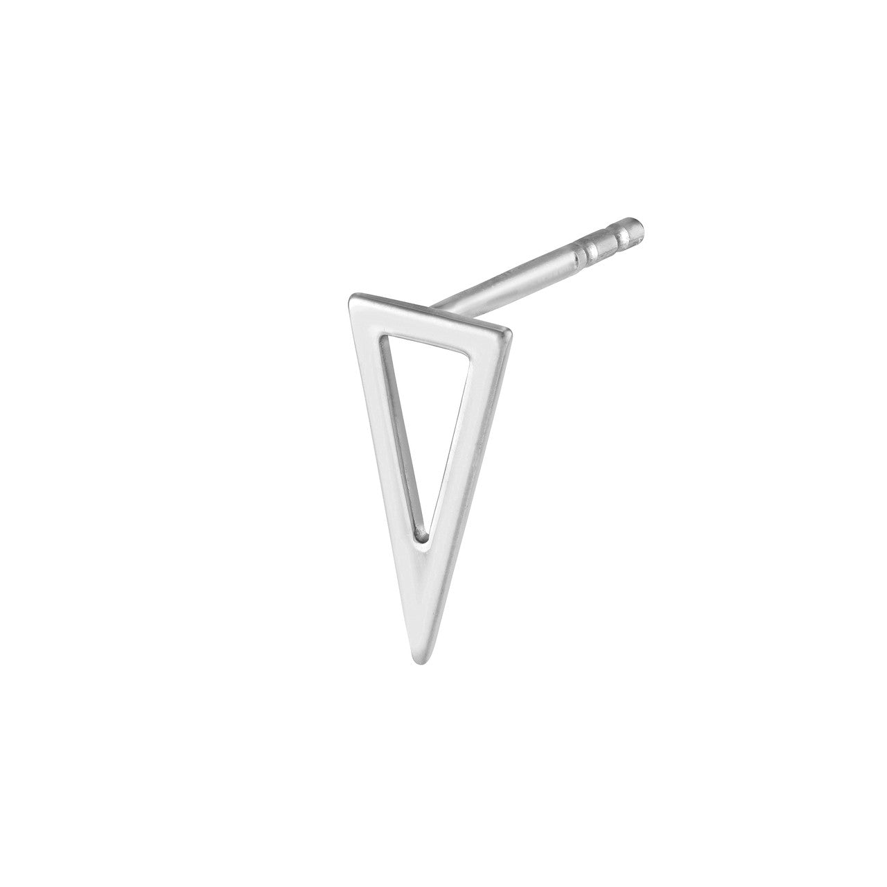 Triangle stud earrings by My Store featuring a sleek geometric design in a polished finish.