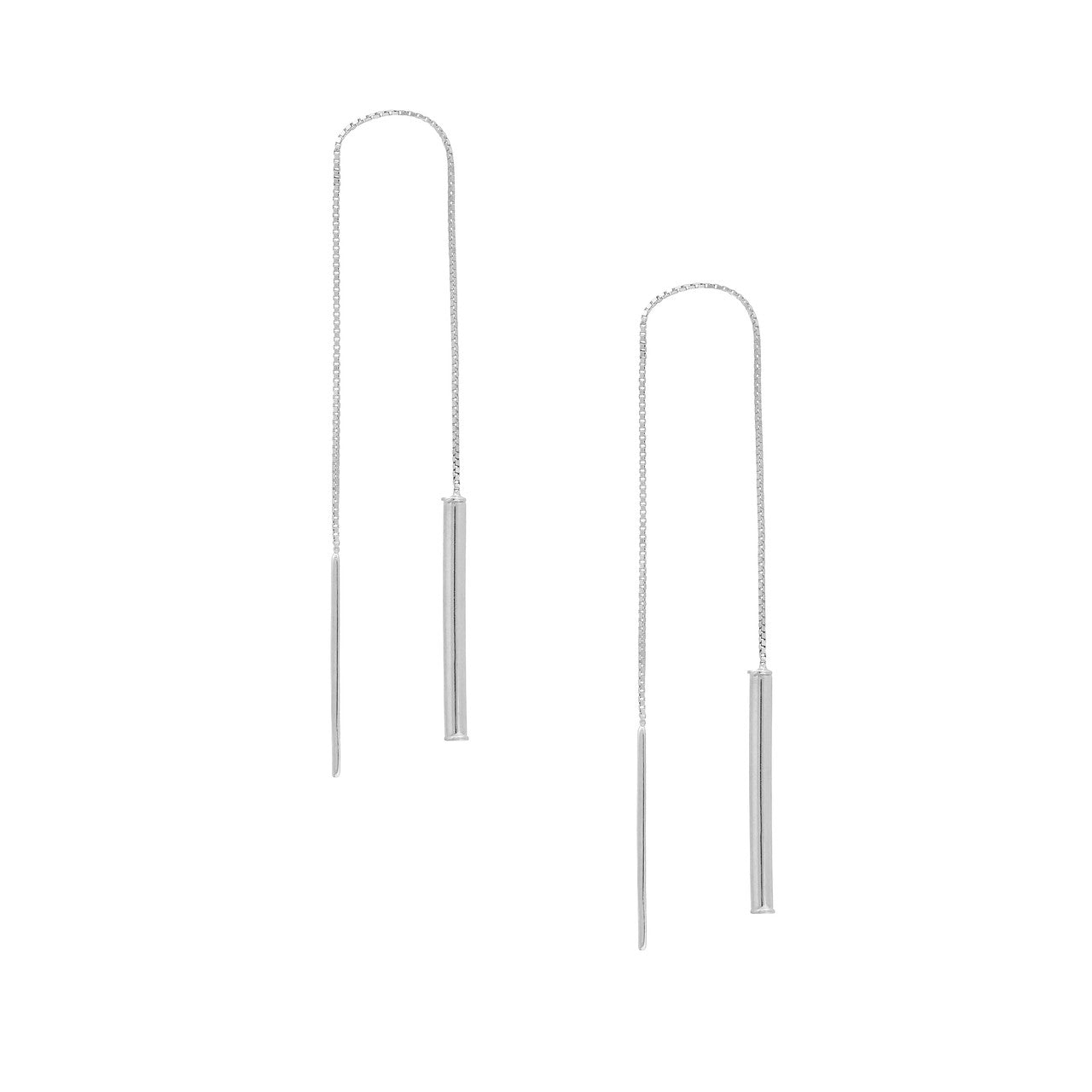 slide earring minimal - Via Jewelry