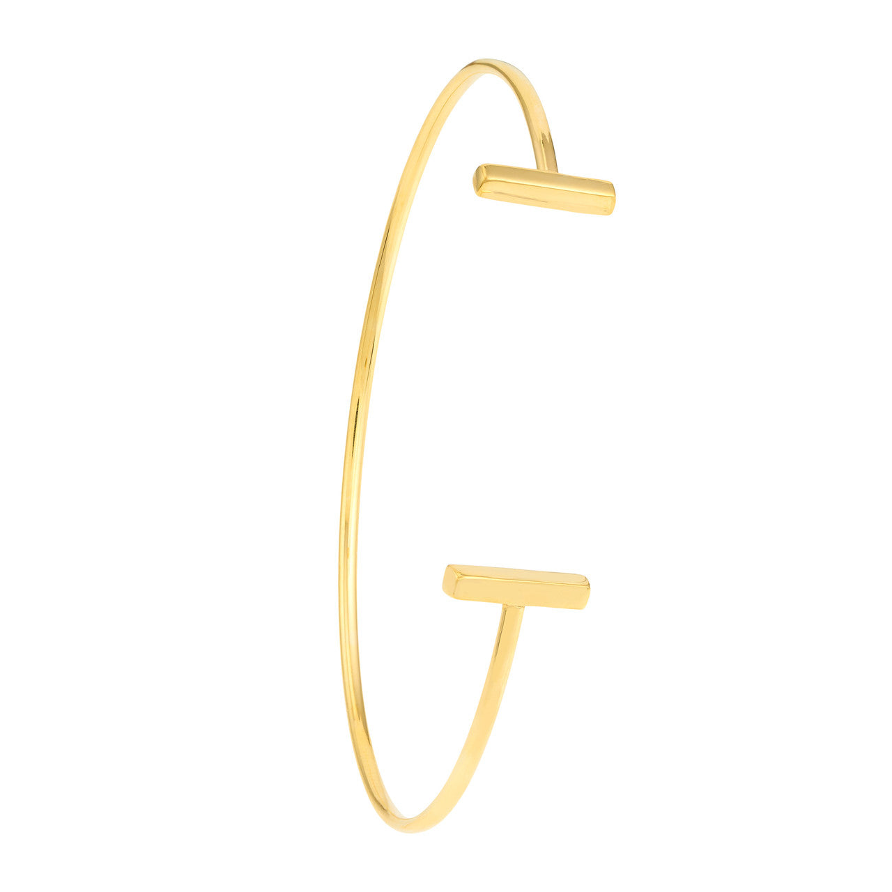 Staple Bar Cuff Bangle - Yellow 11