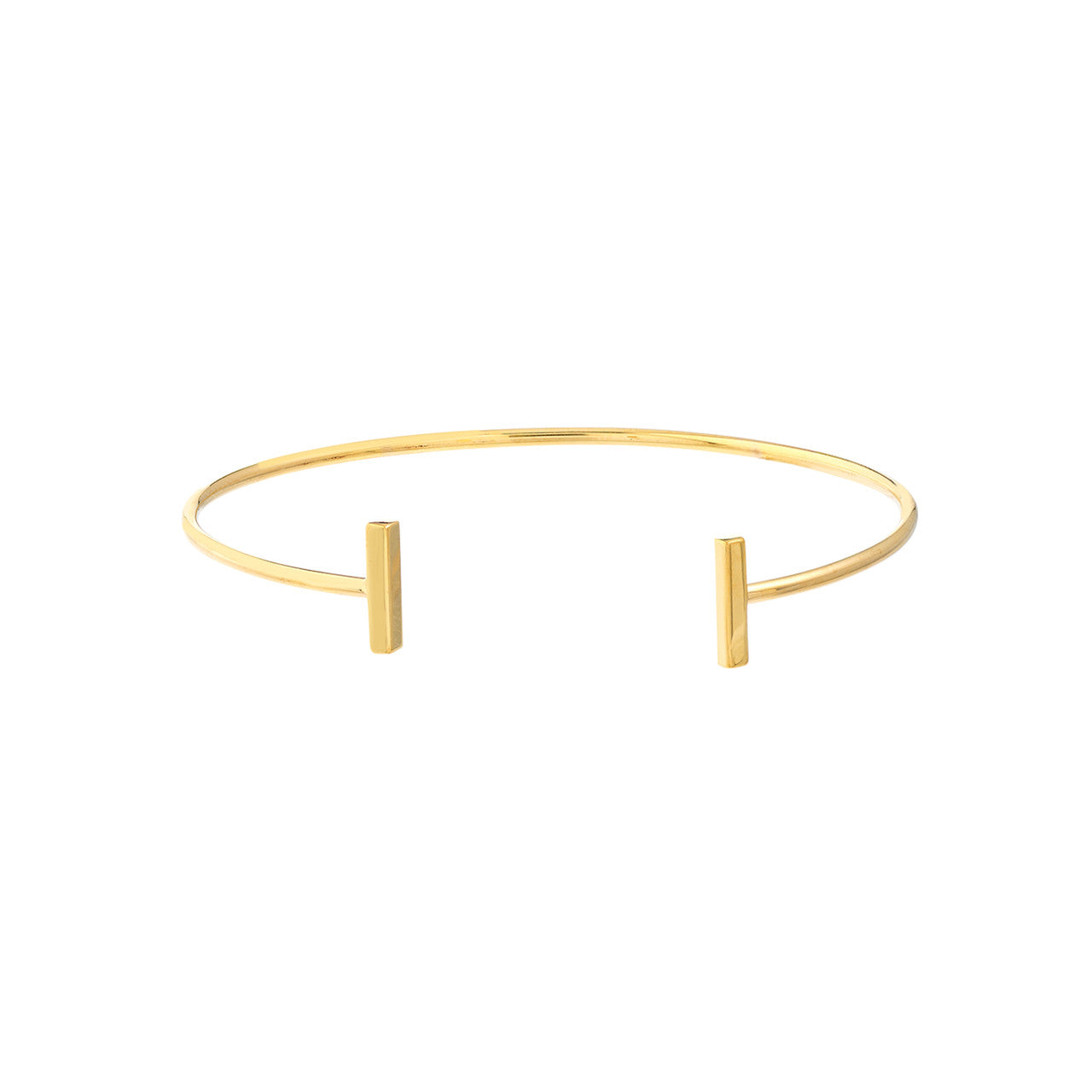 Staple Bar Cuff Bangle - Yellow 8