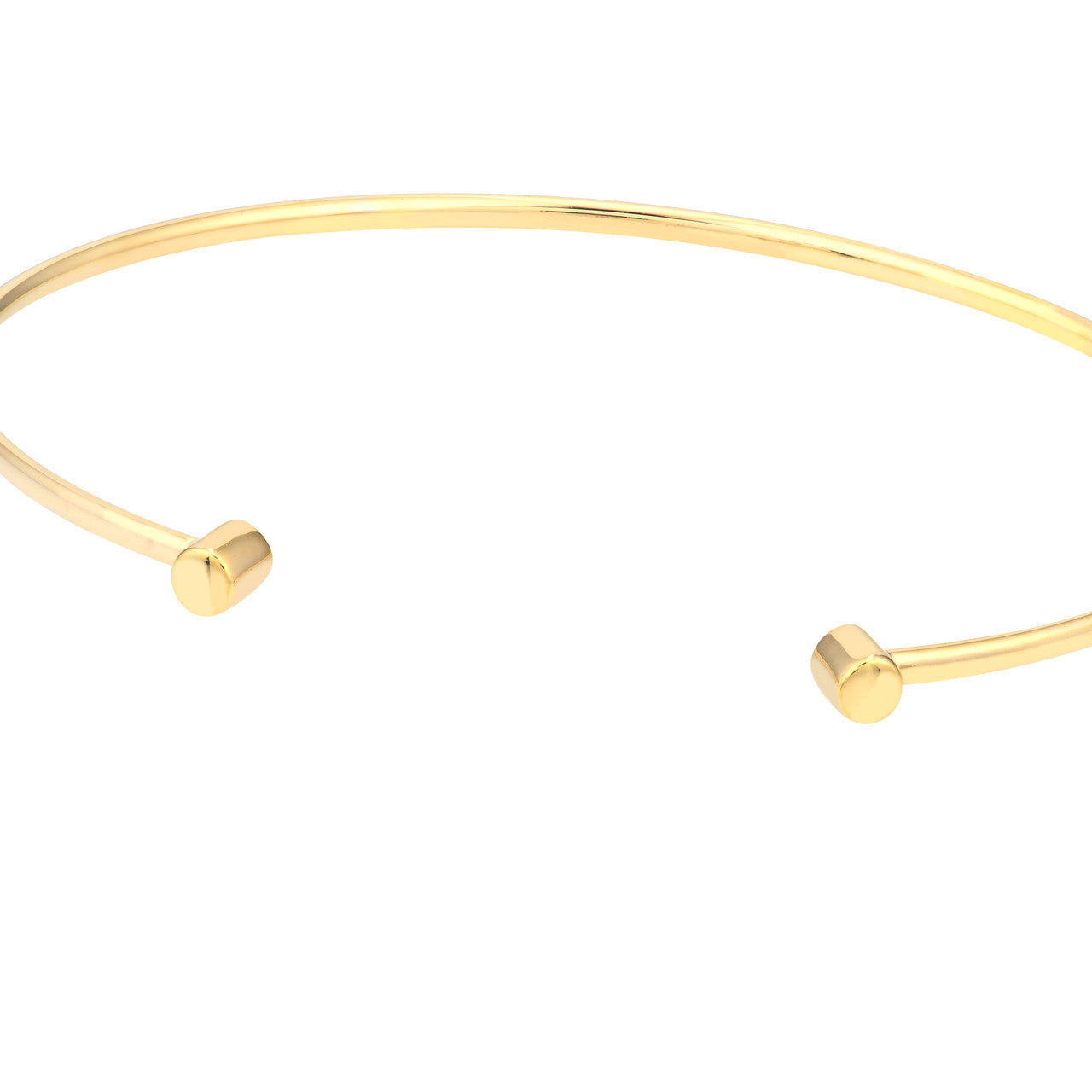 14K yellow gold Aphrodite cuff bangle, detail view