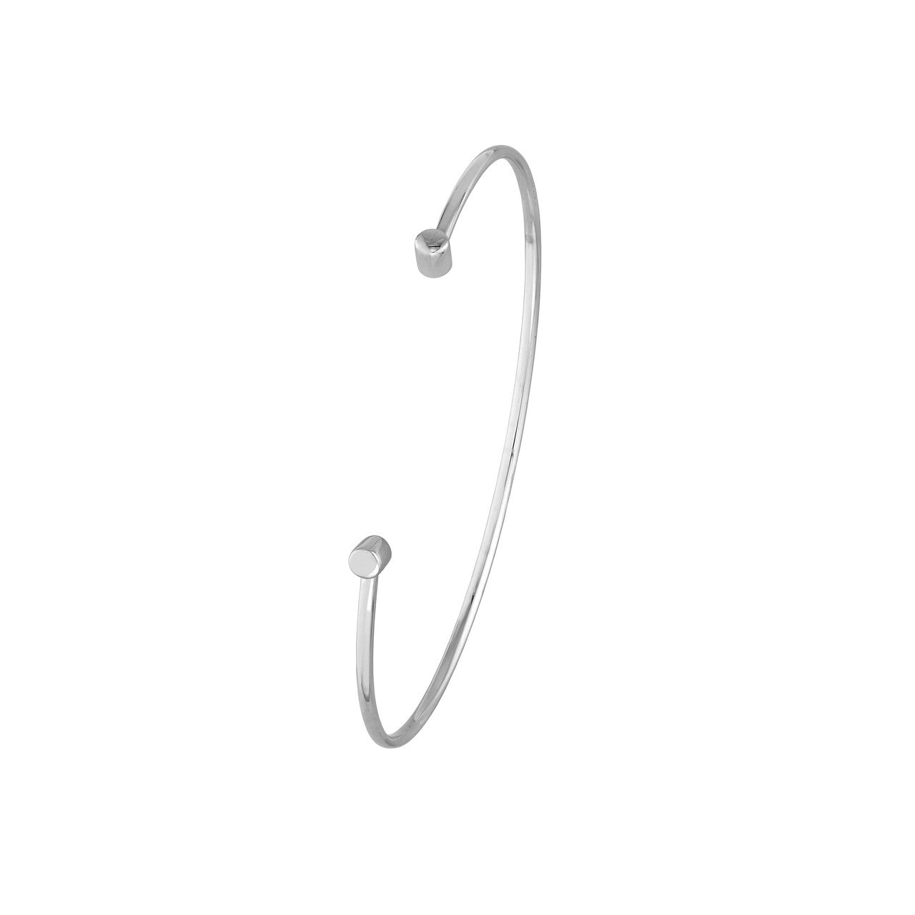 14K white gold Aphrodite cuff bangle, alternate view