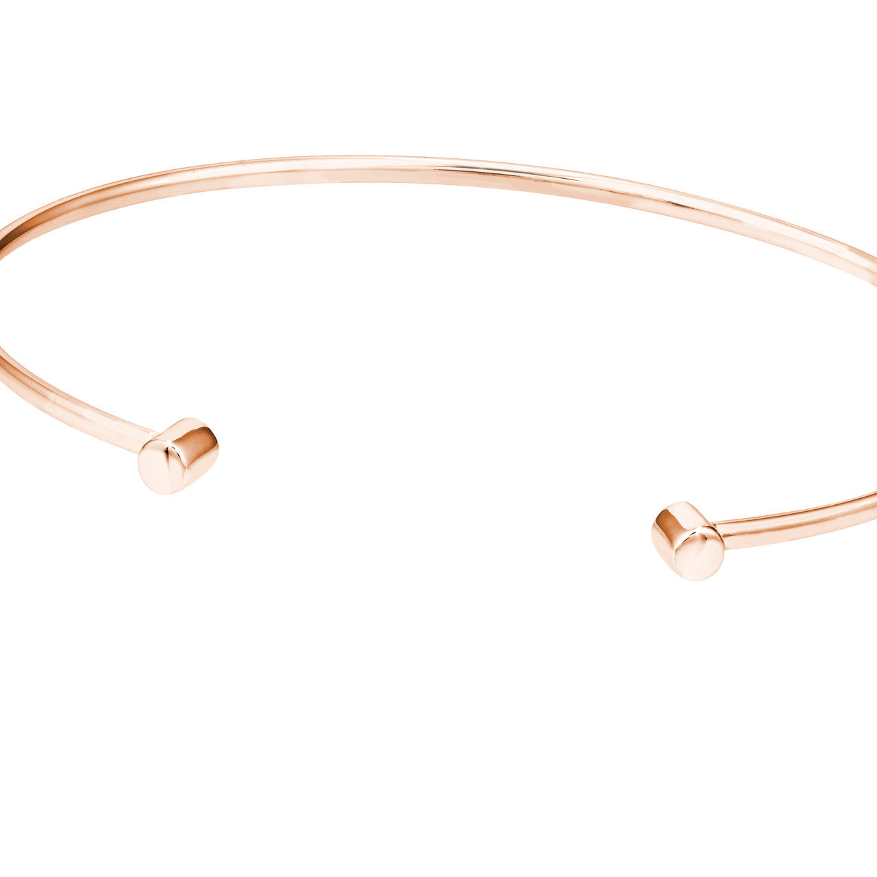 14K rose gold Aphrodite cuff bangle, alternate view