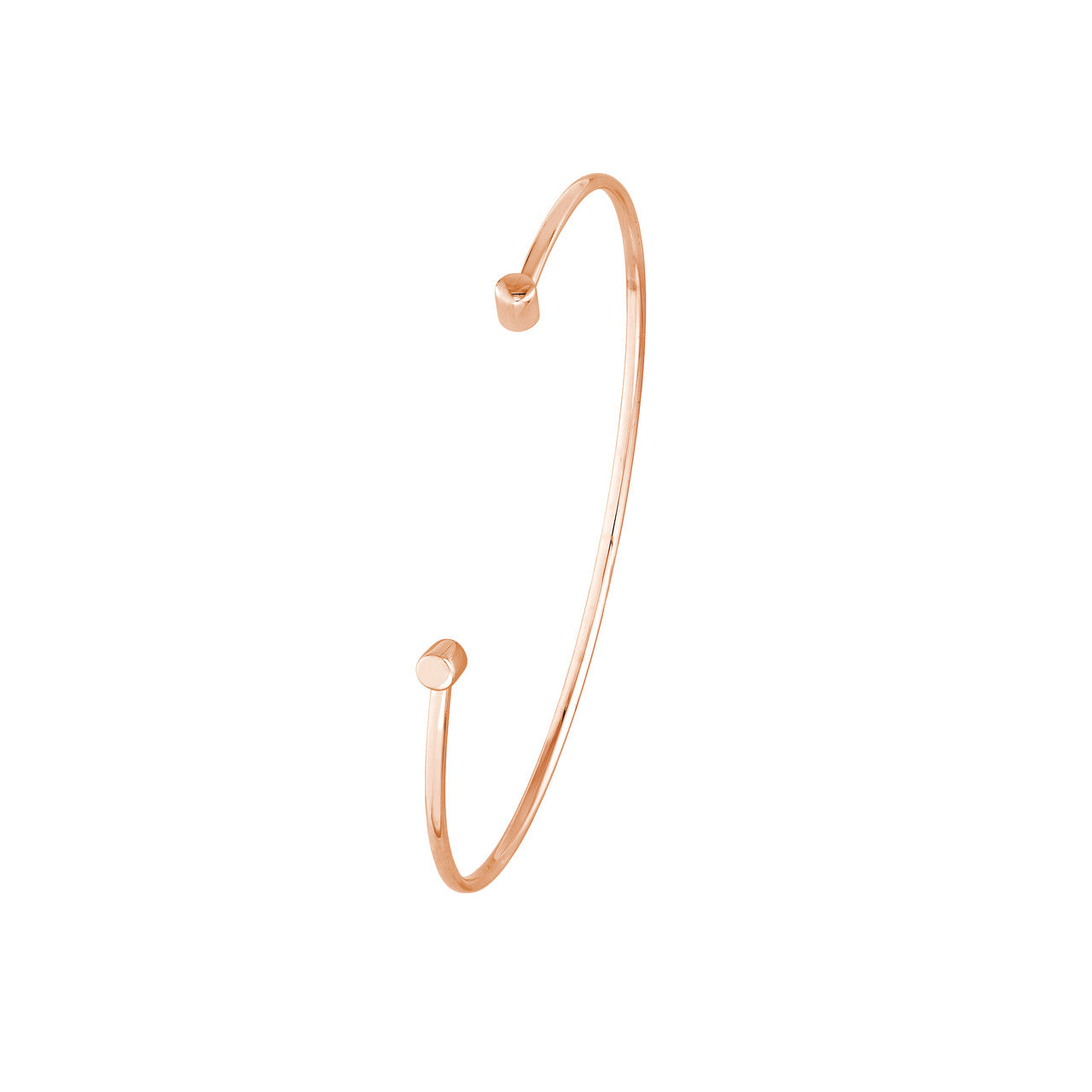 14K rose gold Aphrodite cuff bangle, detail view