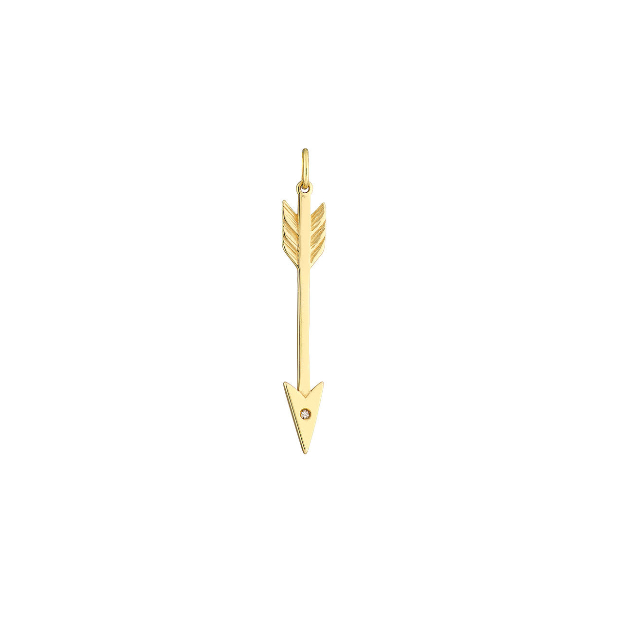 Arrow Charm with Diamond