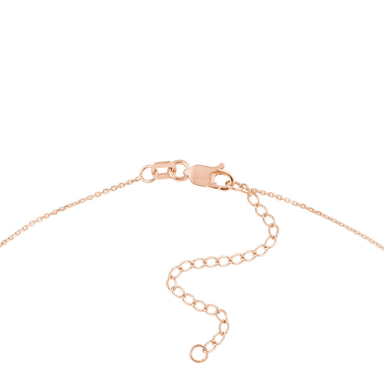 14K gold crescent moon pendant necklace, additional view