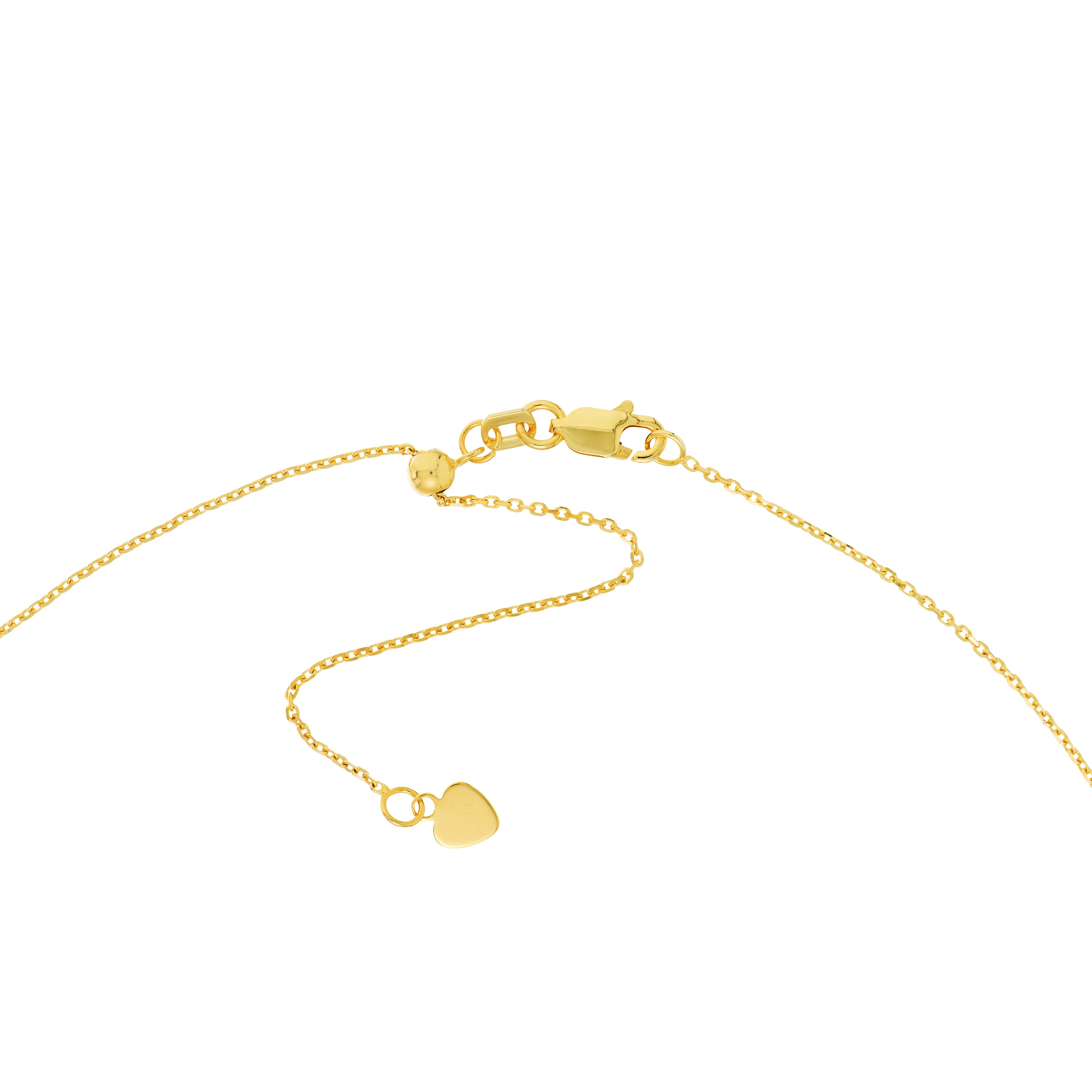 14K gold bezel set diamond choker, alternate view