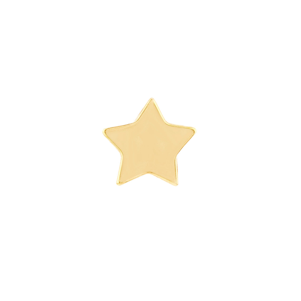 Simple star stud earrings by My Store in silver with a polished finish, displayed against a neutral background.
