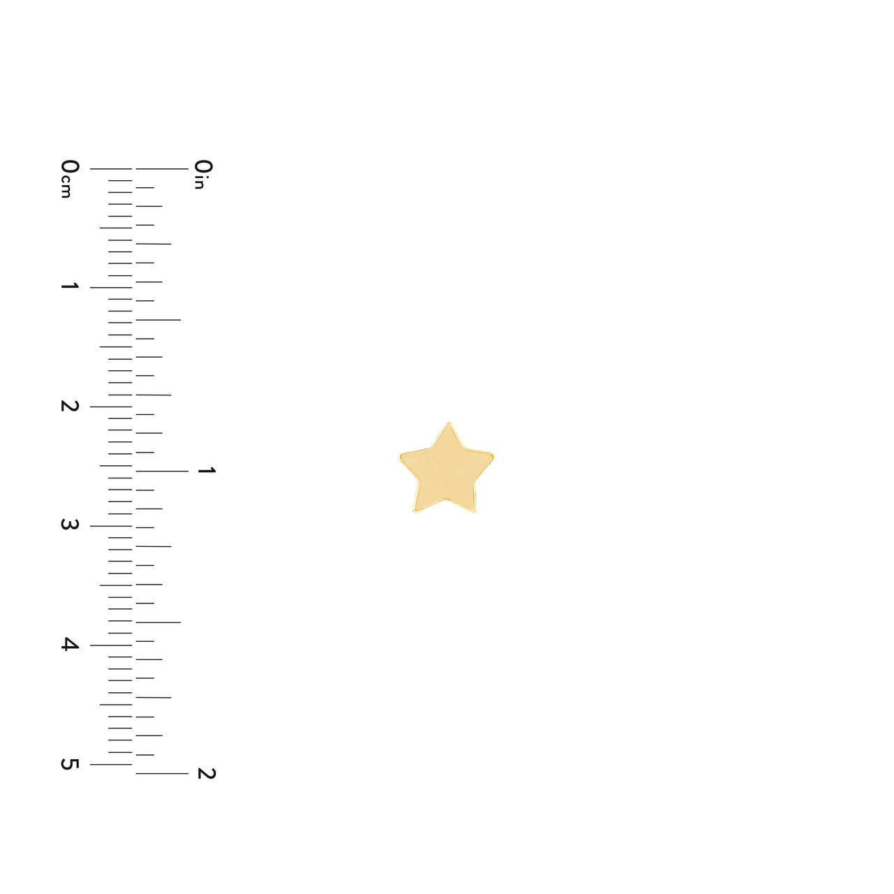 Simple star stud earrings by My Store, featuring a polished finish and delicate design for everyday wear.