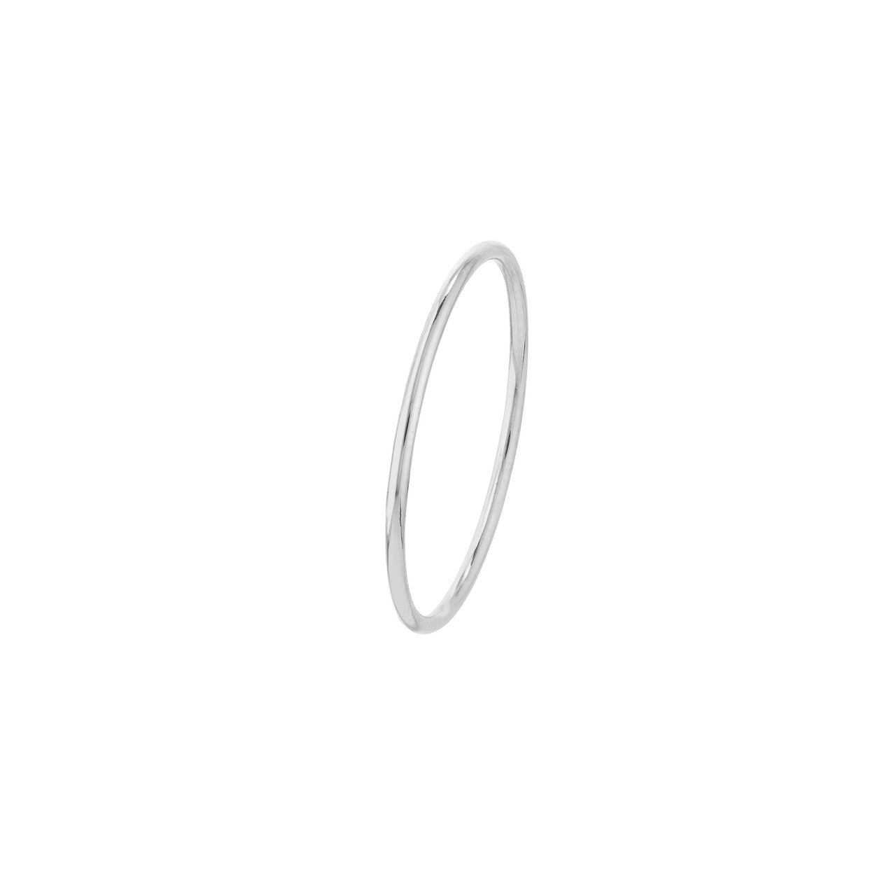 Stackable wire ring by My Store featuring a sleek, minimalist design in a silver finish.