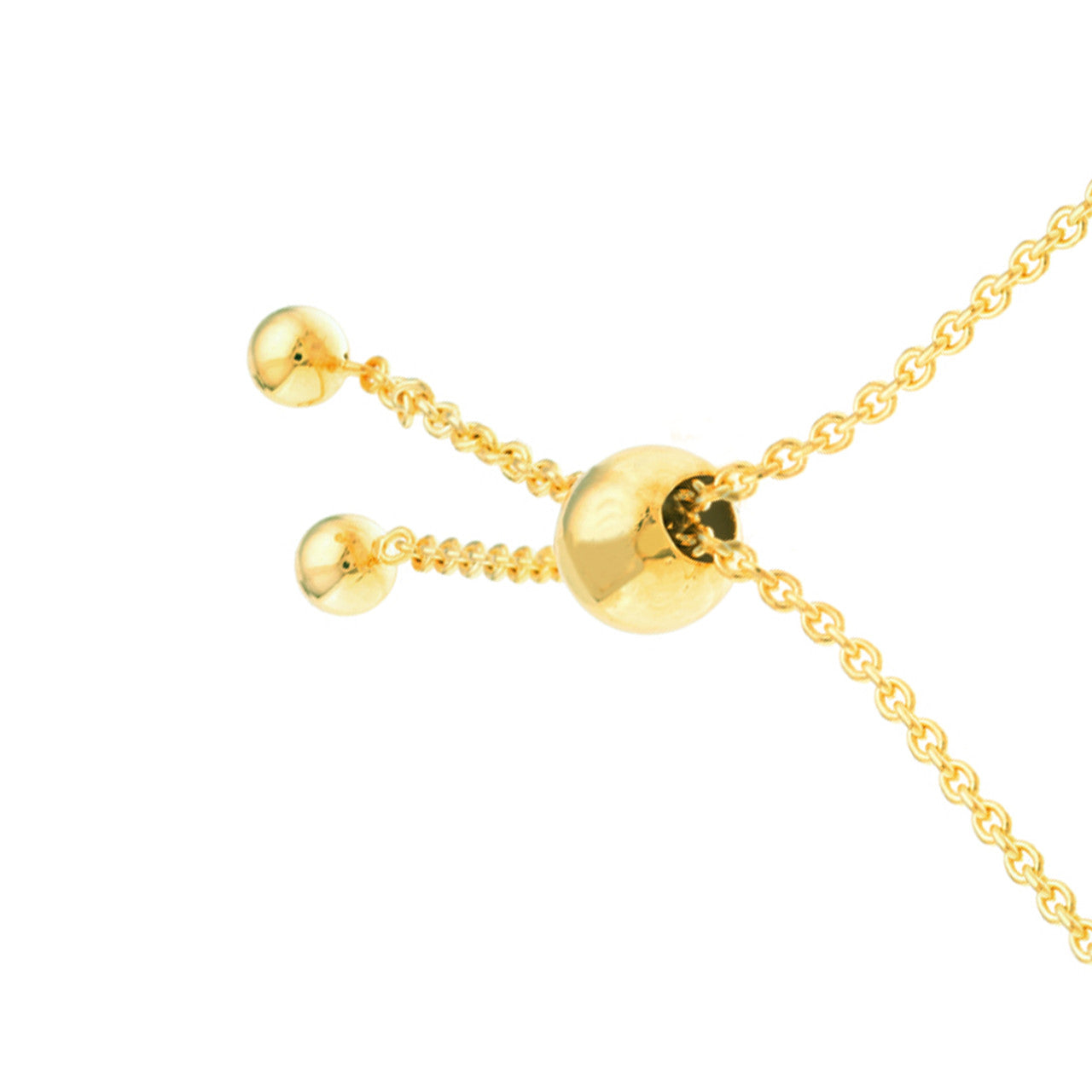14K gold mini turquoise enamel evil eye bolo bracelet on an adjustable chain