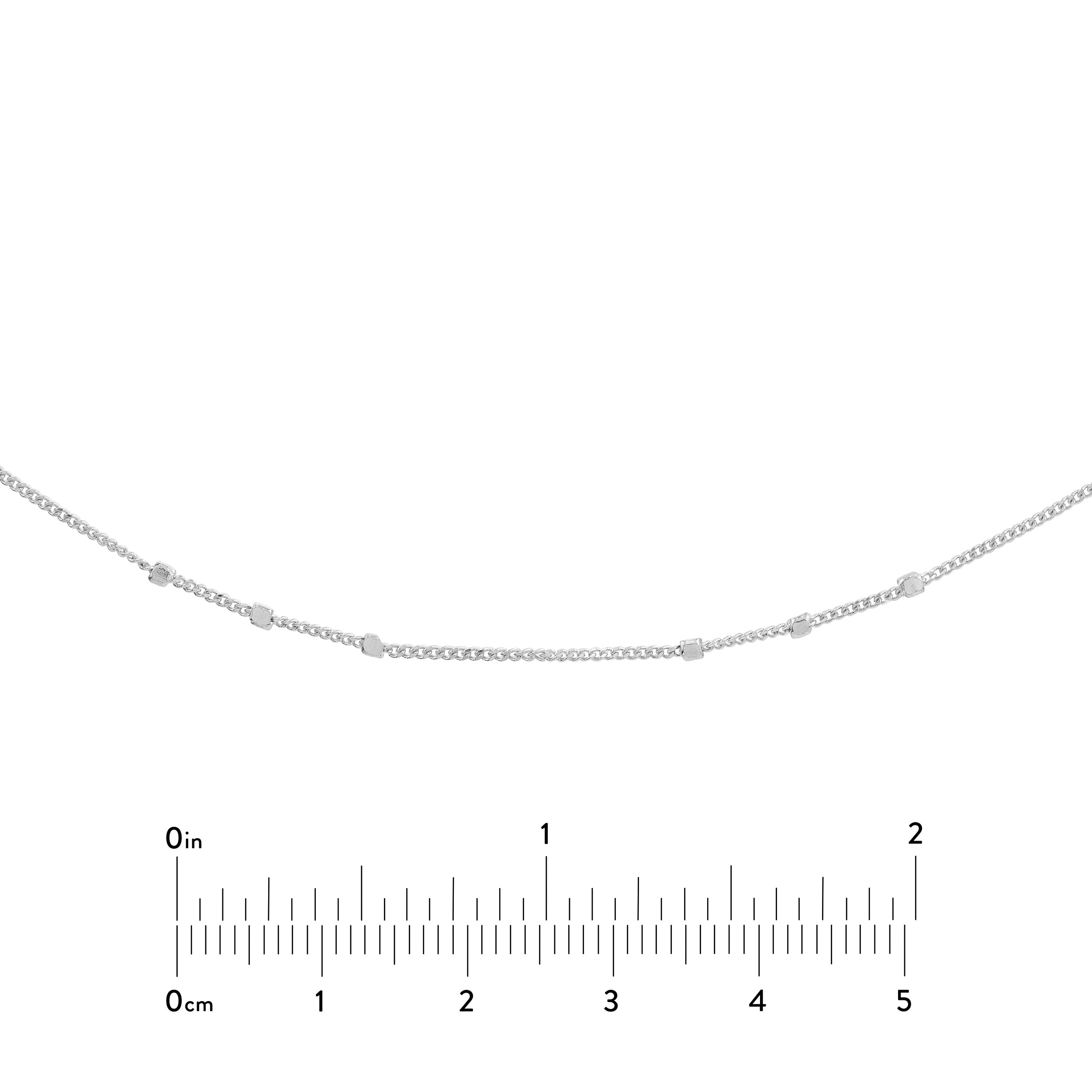 14K gold Saturn choker chain, second alternate view