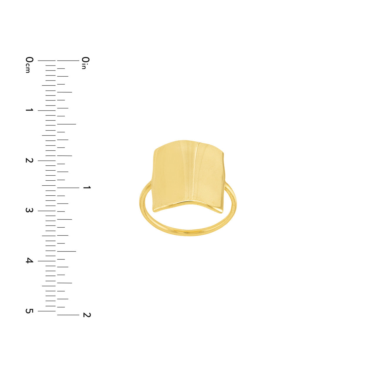 Organic rectangle shape ring by My Store featuring a unique design and natural finish.