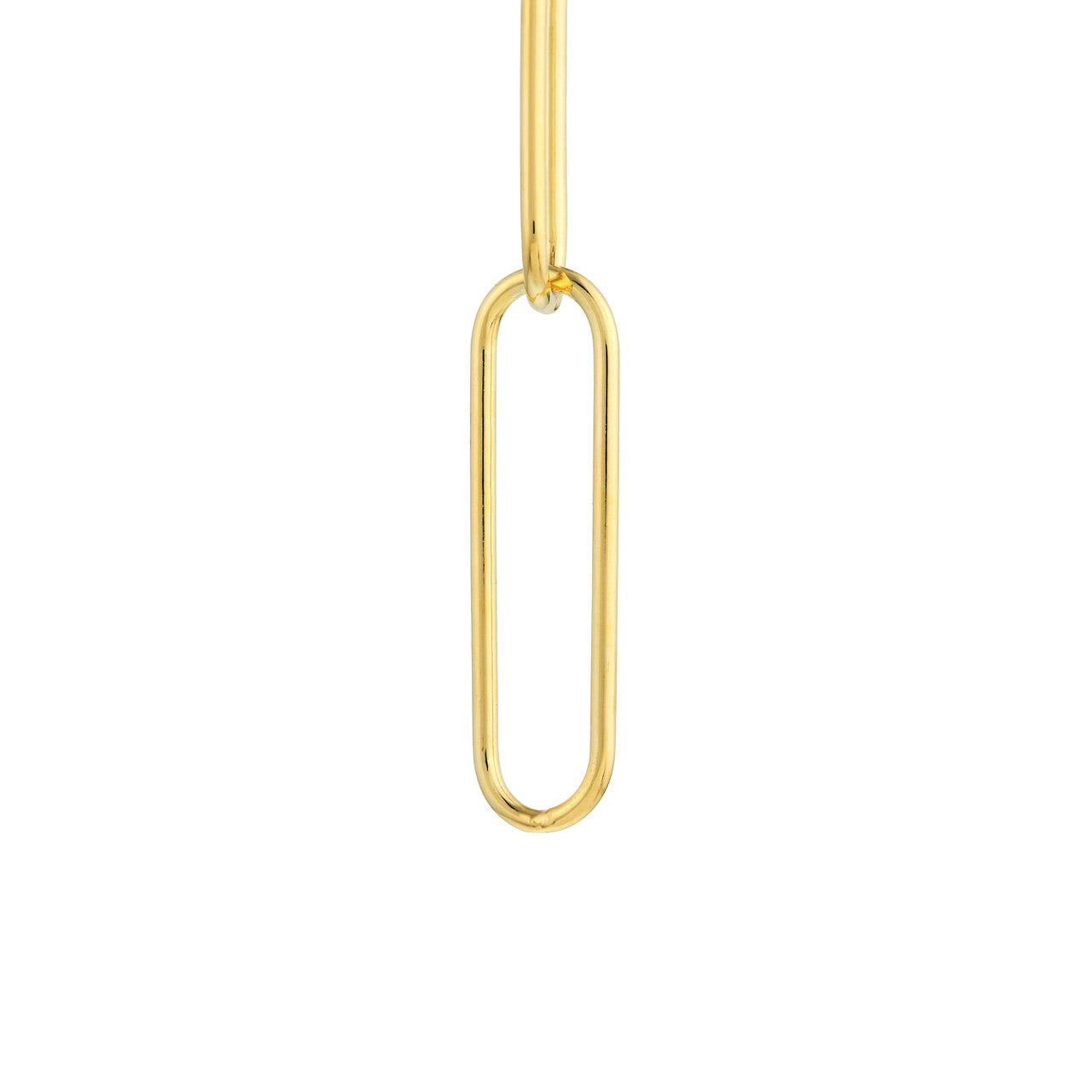 Three Link Paper Clip Dangle Earrings - VIA Jewelers