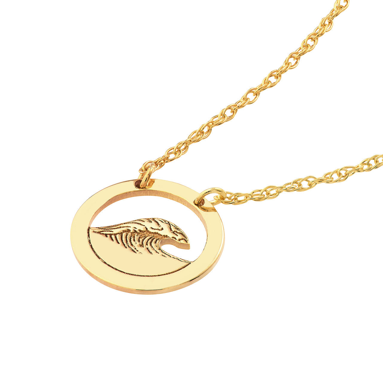 Wave Open Circle Necklace