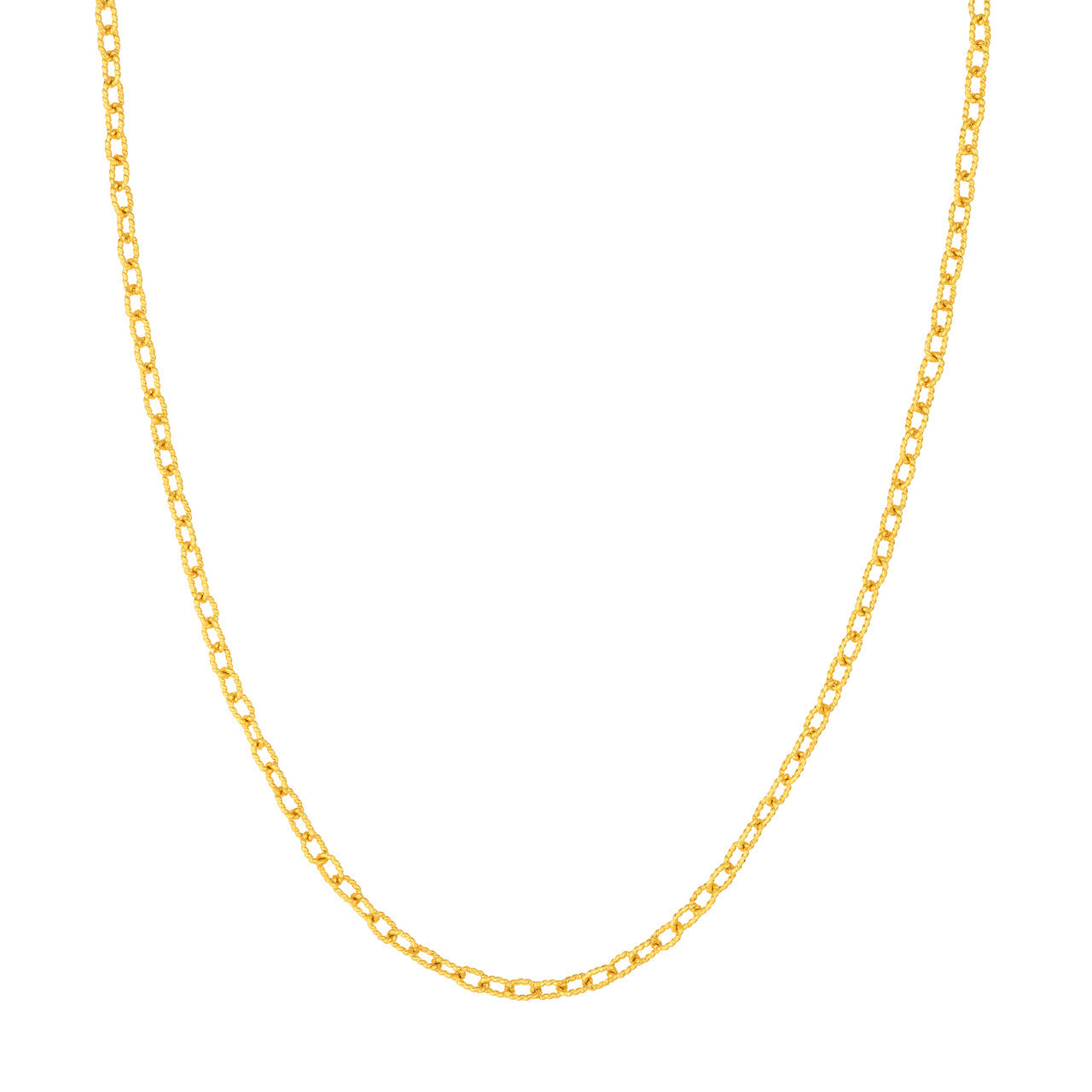 Gold locks Chain Necklace
