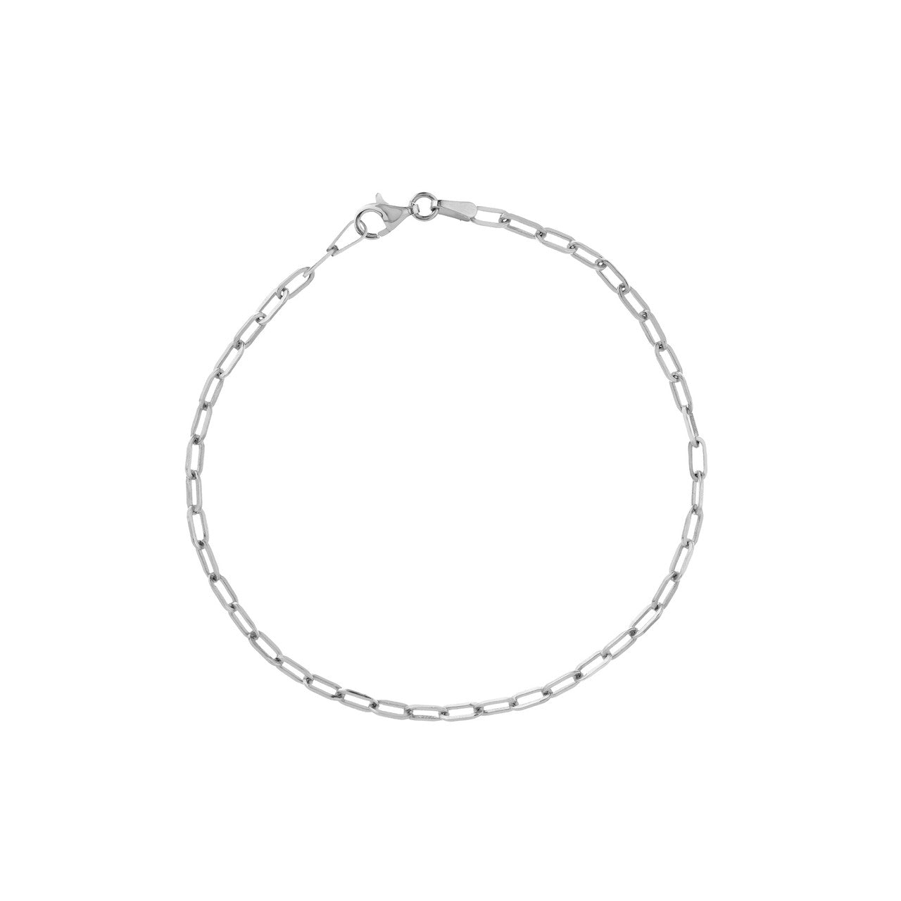 Thin Paper Clip Chain Bracelet