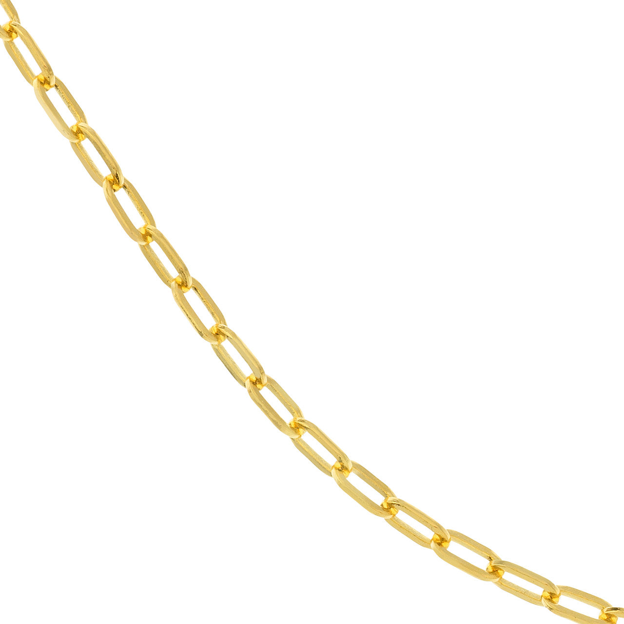 2.5mm Open Paper Clip Split Chain