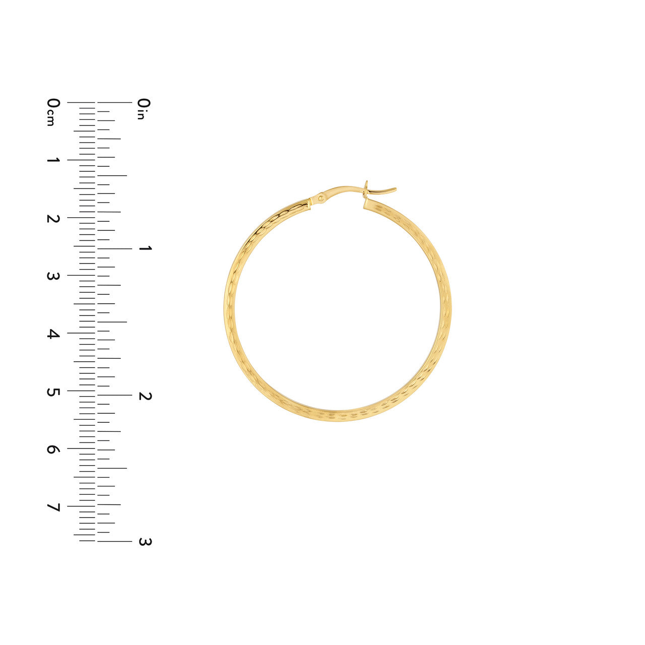40mm 14K gold textured square hoop earrings, modern design