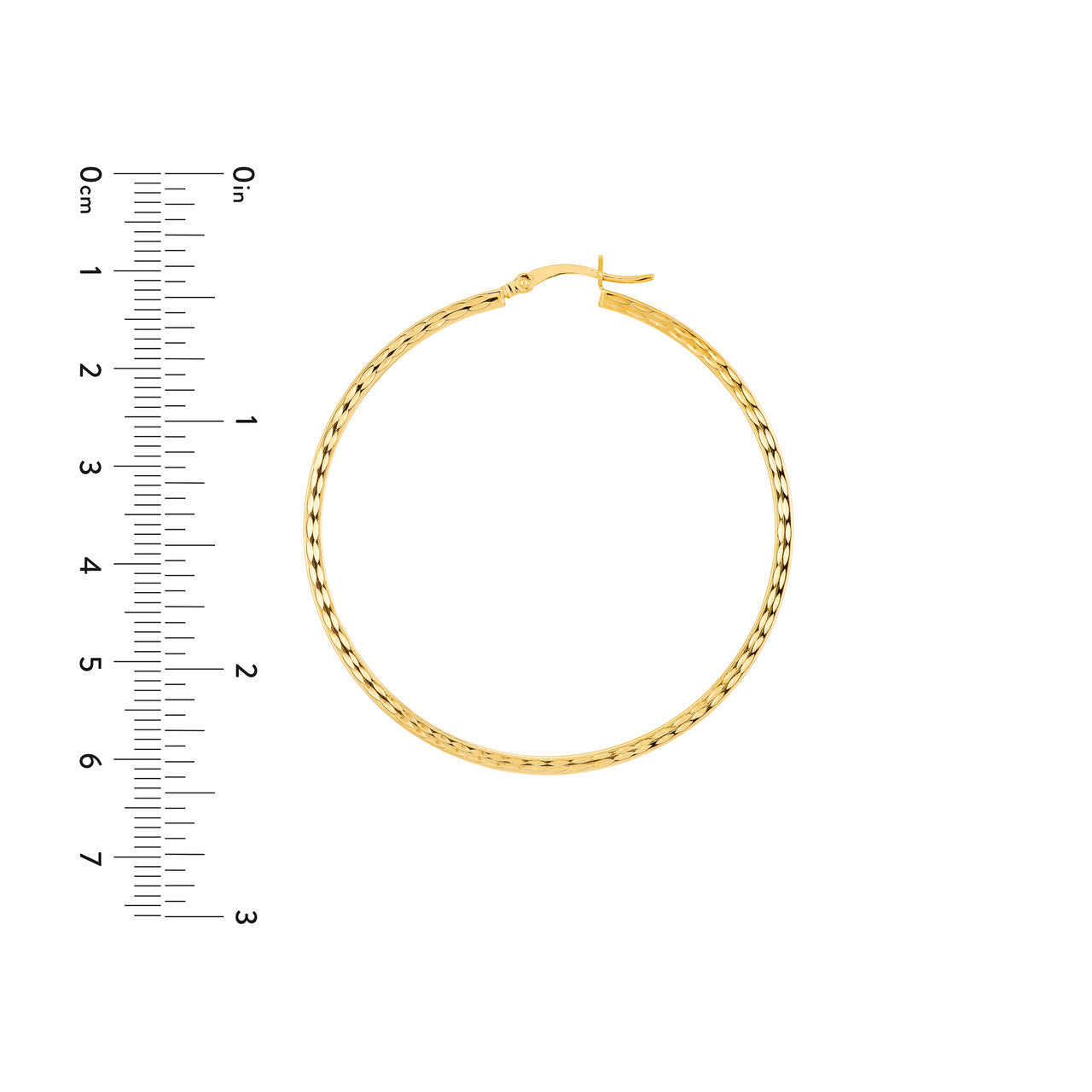 50mm 14K gold textured square hoop earrings, statement scale
