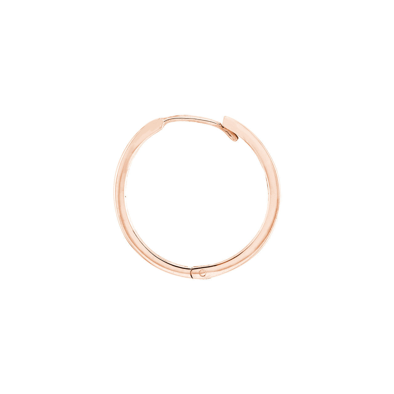 Square tube huggie hoop earrings in polished silver by My Store, showcasing a modern and minimalist design.