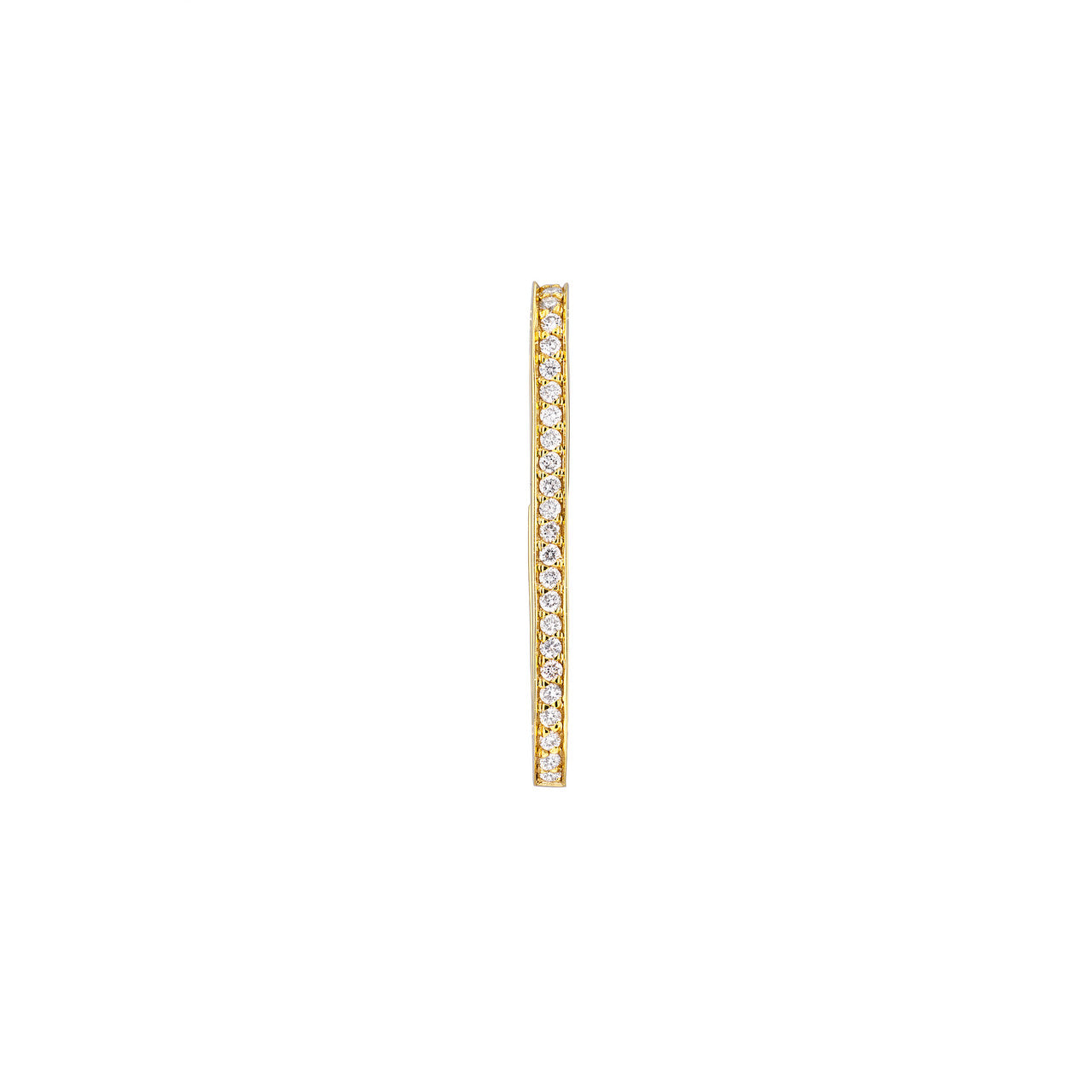 14K gold 1/5ctw diamond link push lock clasp, alternate view