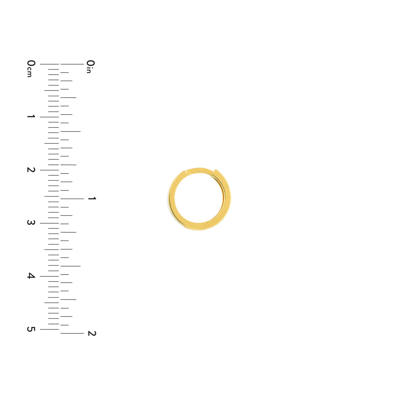 White Enamel Baby Hoop Earrings