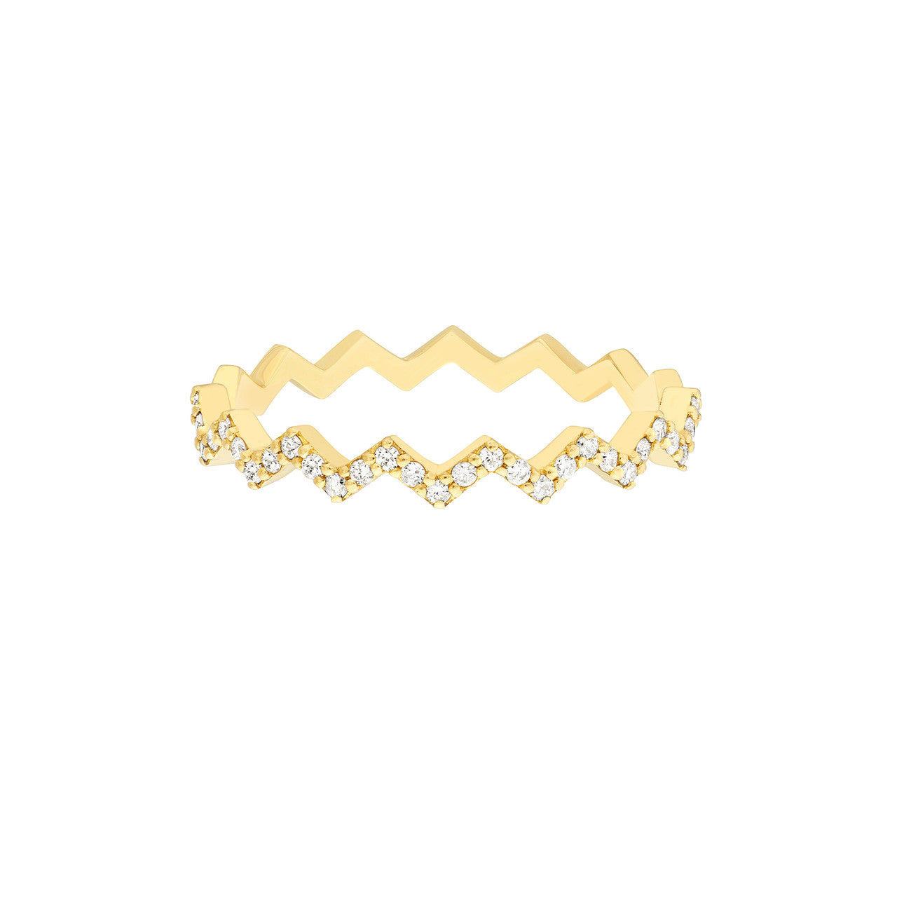 Zig Zag Diamond Ring