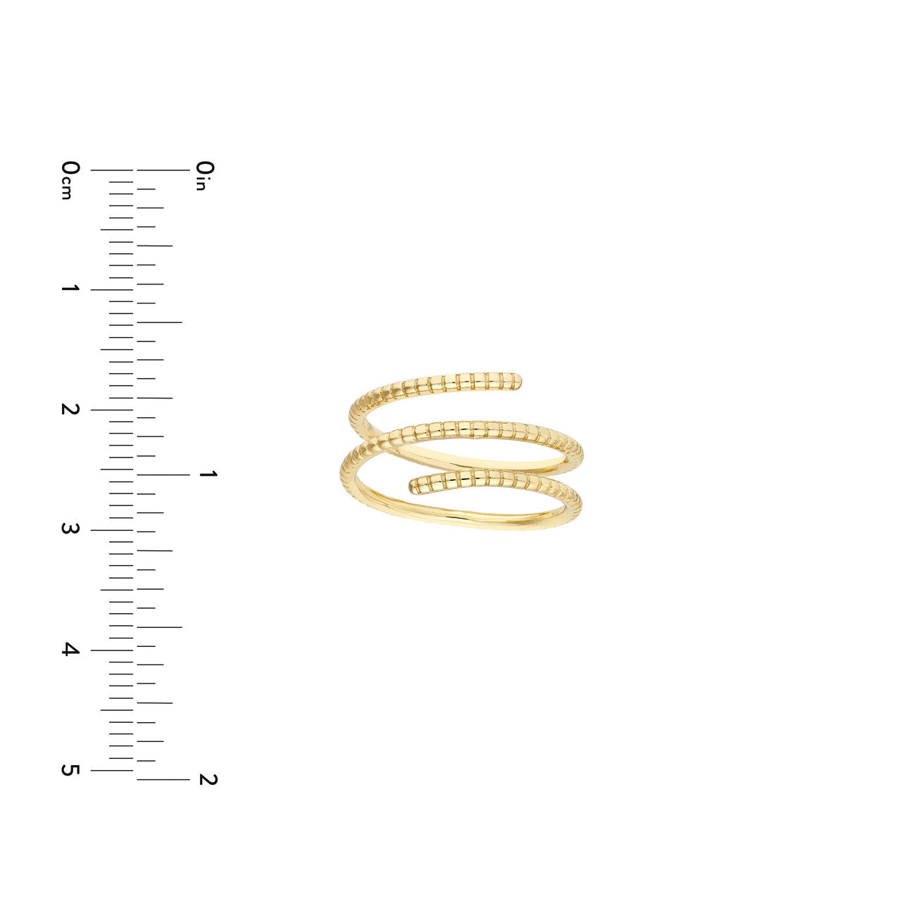 Thin Texture Wrap Ring - 8