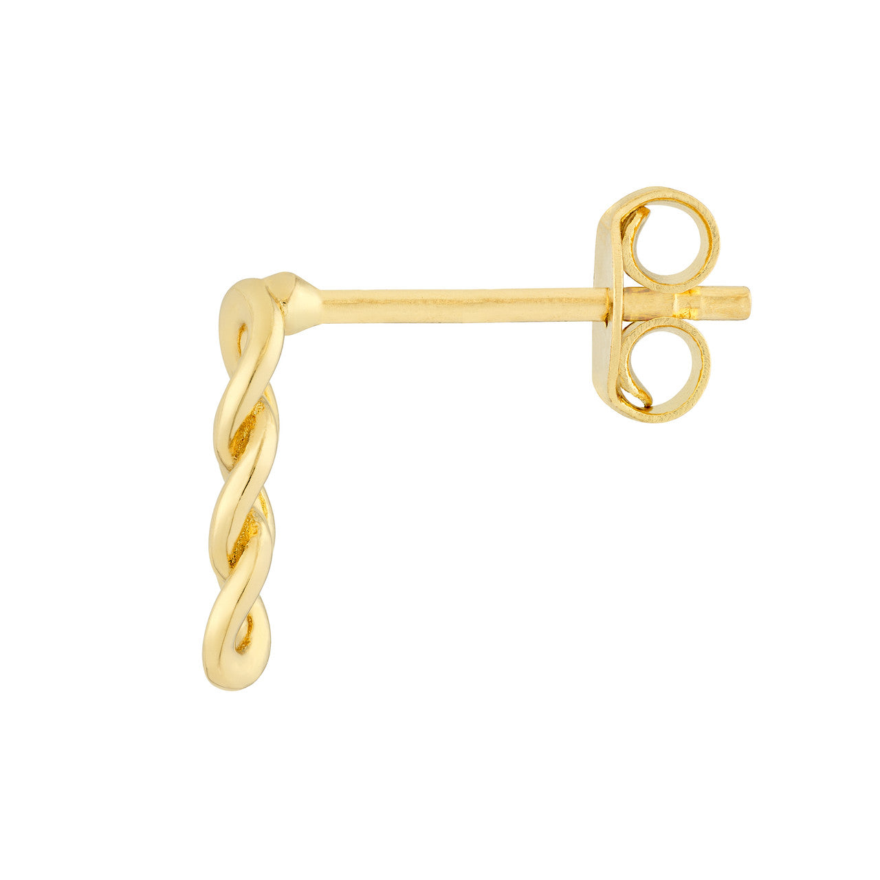 Simple triple link earrings by My Store featuring a modern design with polished metal finish.