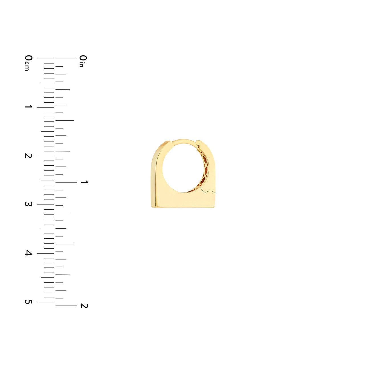 Thick Bar Hoop Earrings