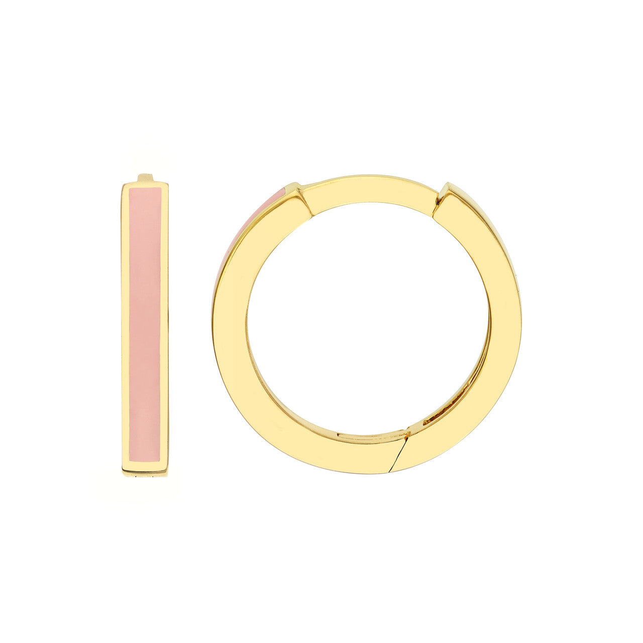 Light Pink Baby Hoop Earrings - VIA Jewelers