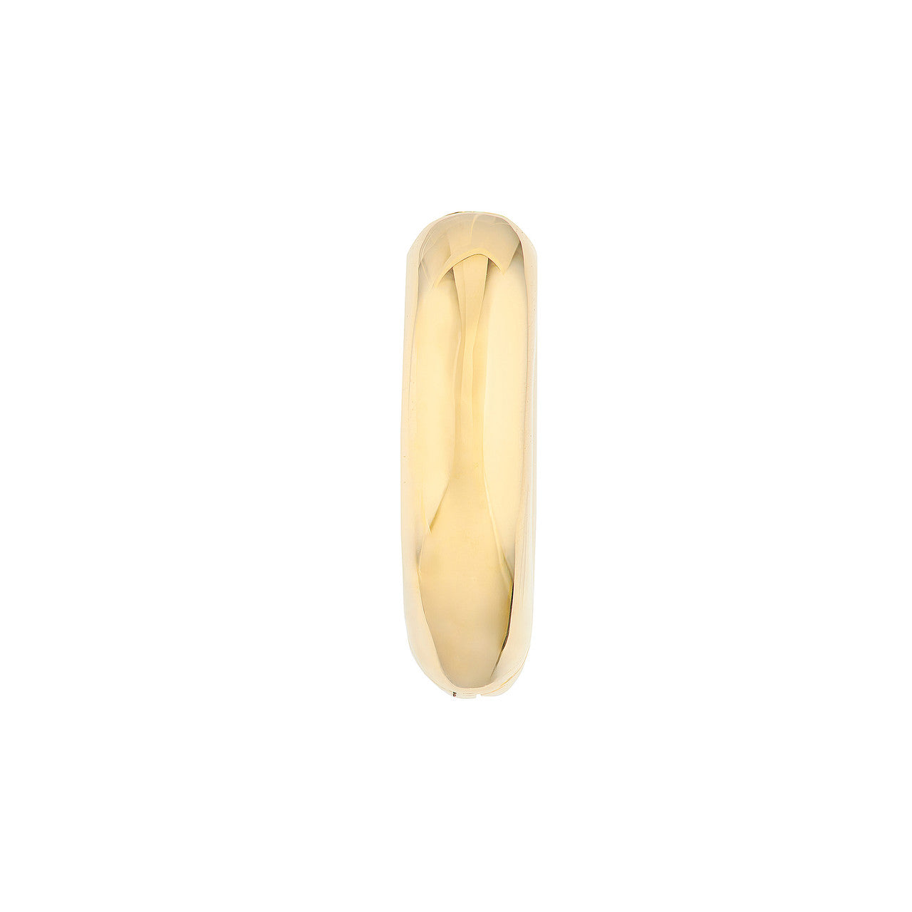 Simple heart huggie earrings by My Store, featuring a sleek design and polished finish, perfect for everyday wear.