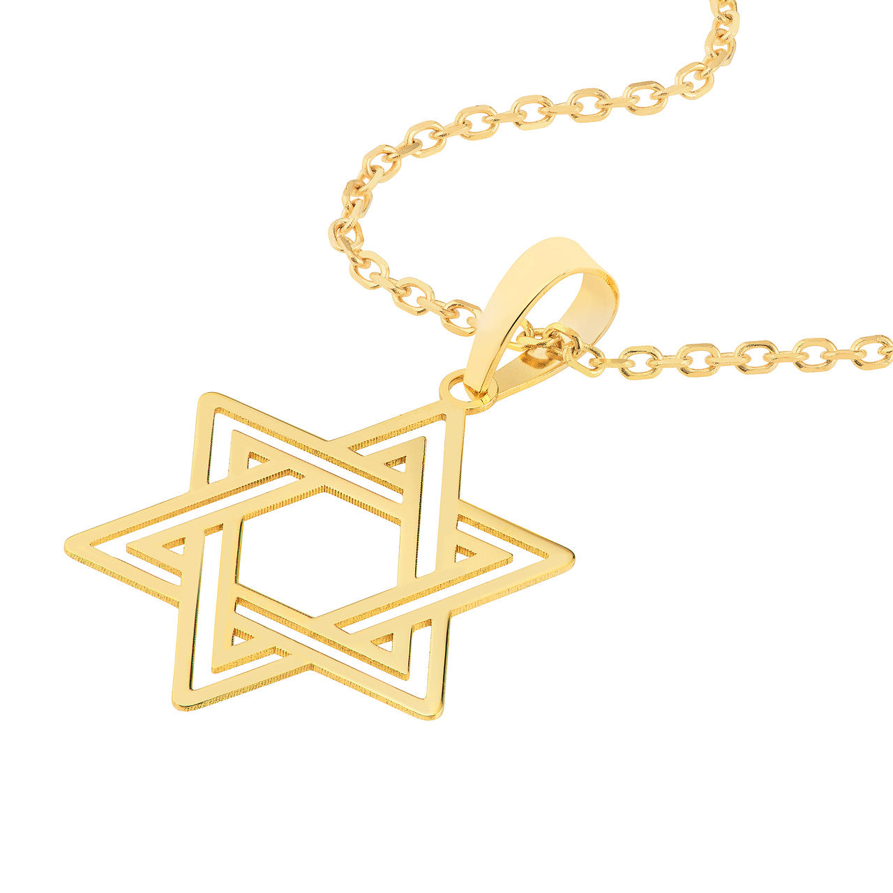Star Of David Pendant Interlocking - VIA Jewelers