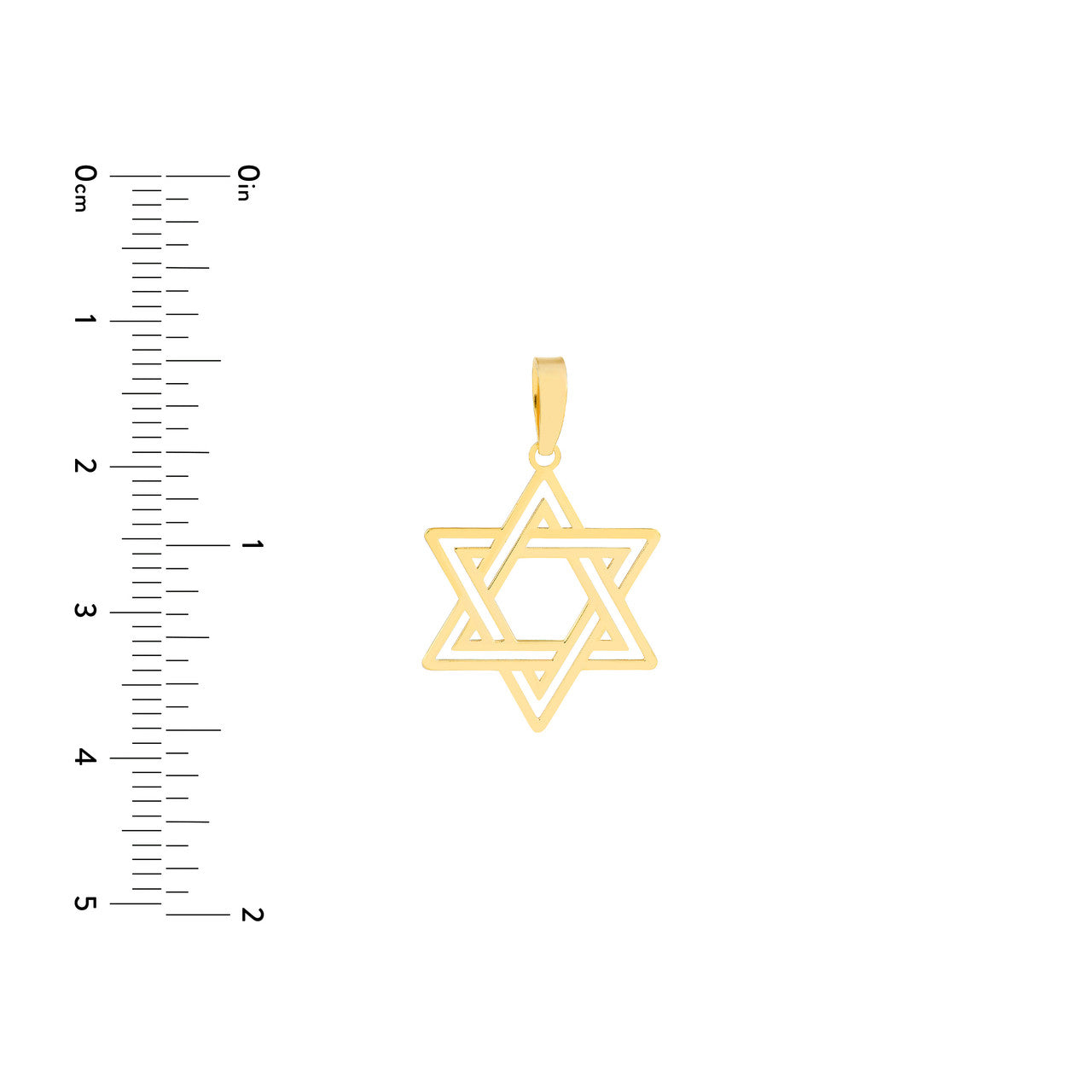 Star Of David Pendant Interlocking - VIA Jewelers