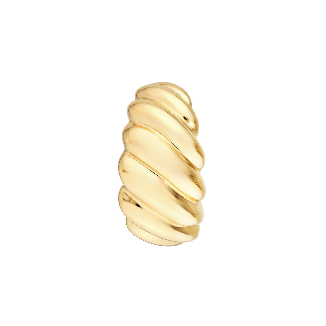 Twist Dome Hoop Earrings - VIA Jewelers