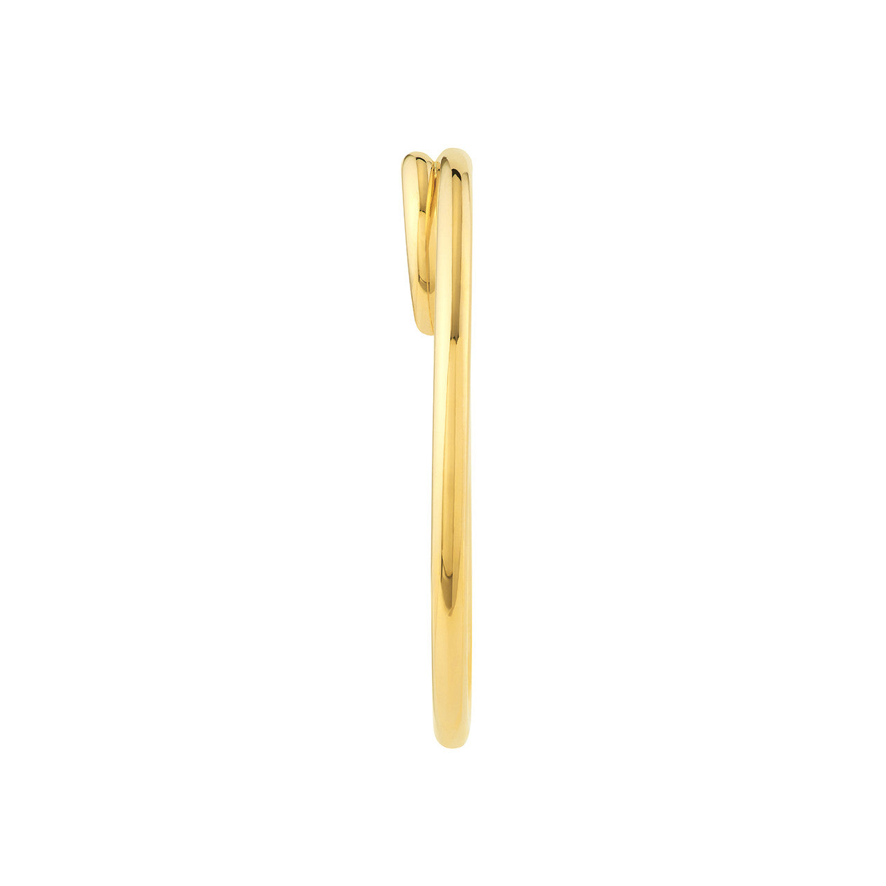50mm 14K gold double hoop earrings, sleek elegant design