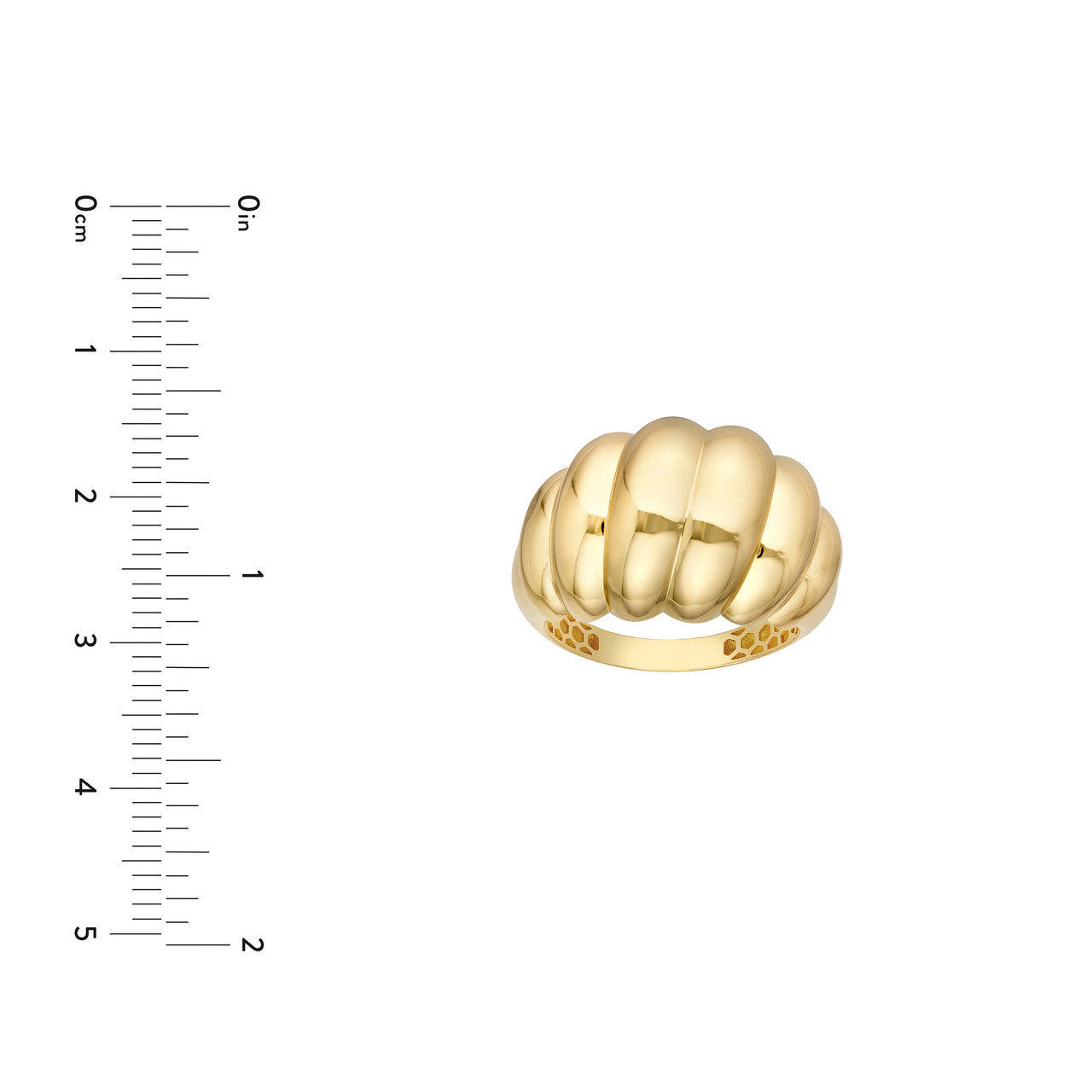 Honey Twist Dome Ring