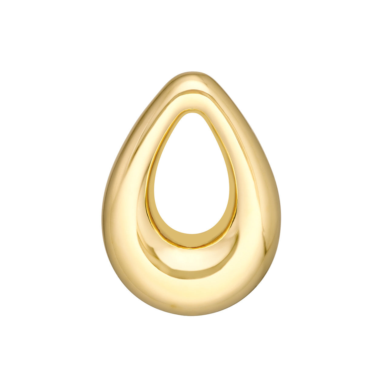 Simple teardrop stud earrings in silver by My Store, featuring a sleek design and polished finish.