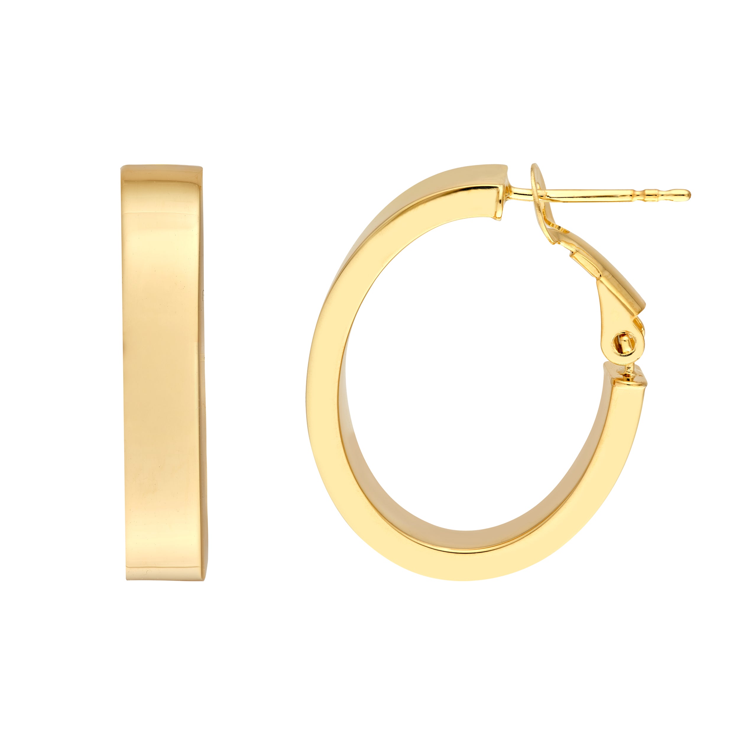 Oval Hoop Earrings