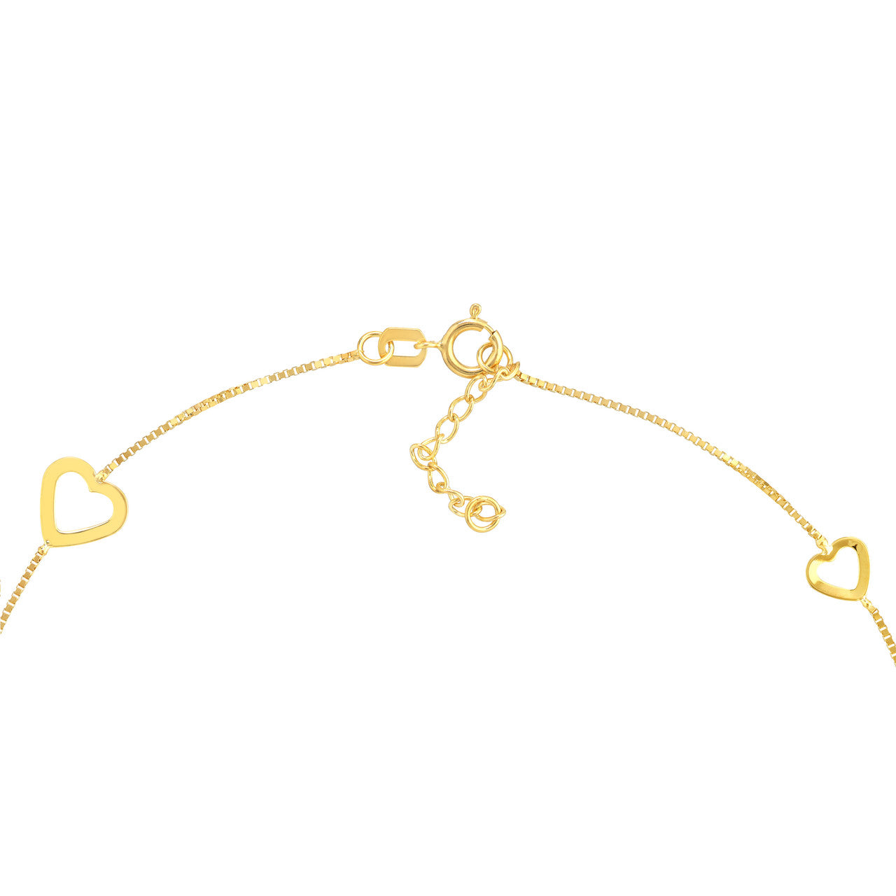 Sideways Open Hearts Anklet 3