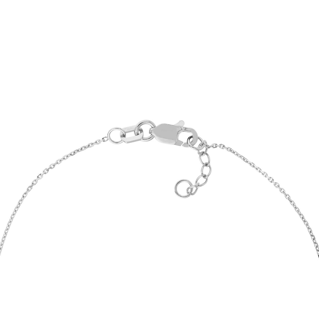 Sideways Anchor Adjustable Bracelet white gold 3