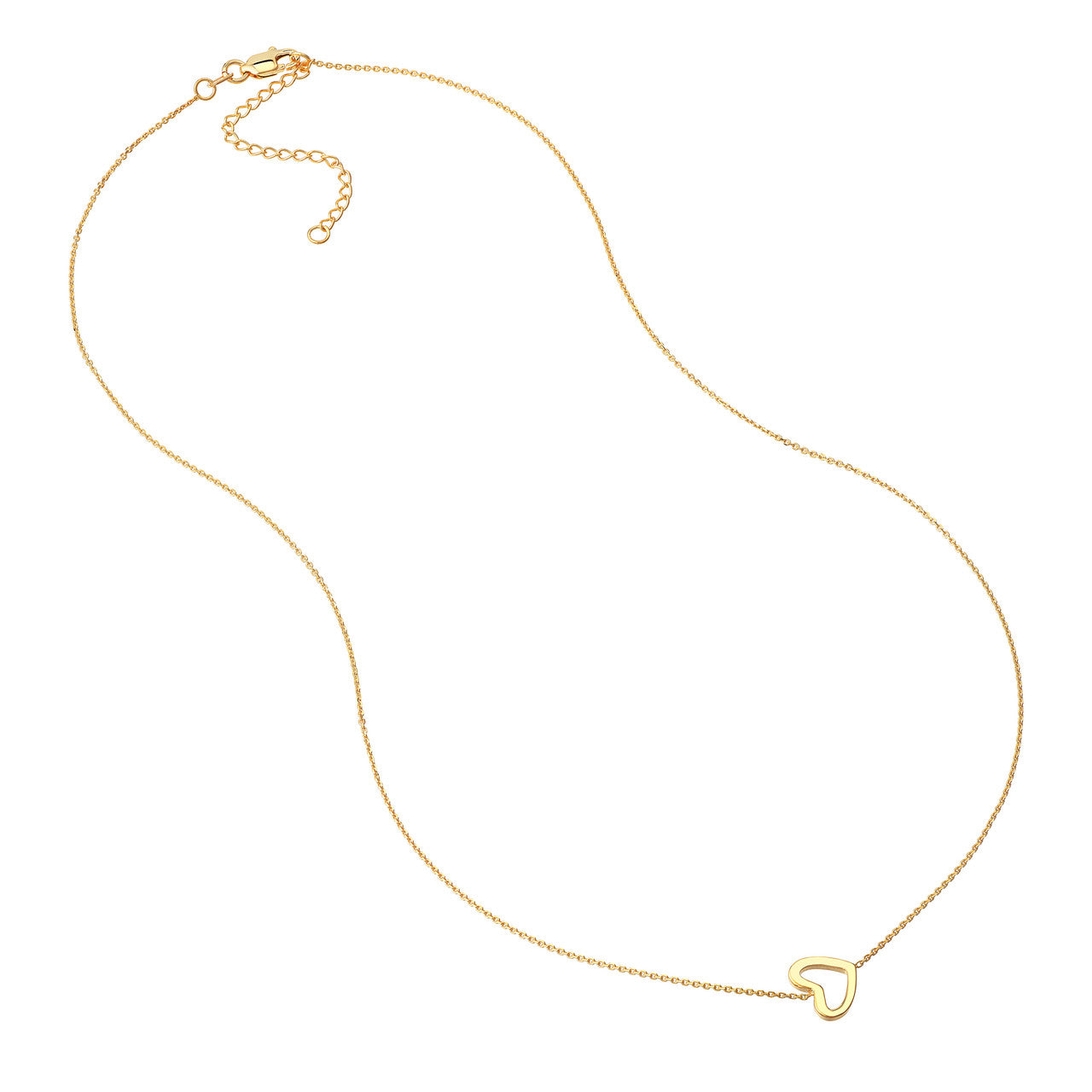 Sideways Mini Heart Necklace2