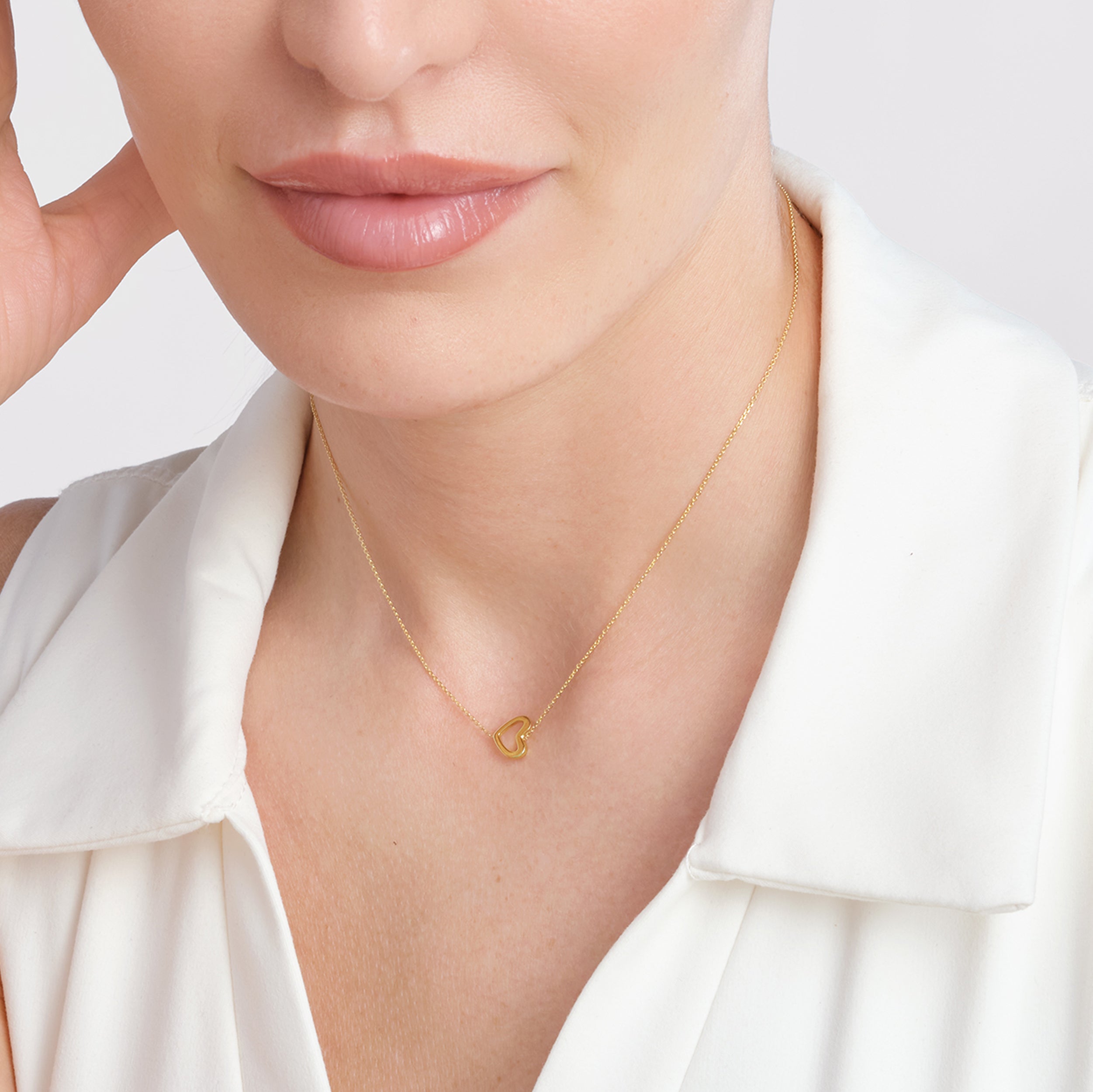 Sideways Mini Heart Necklace