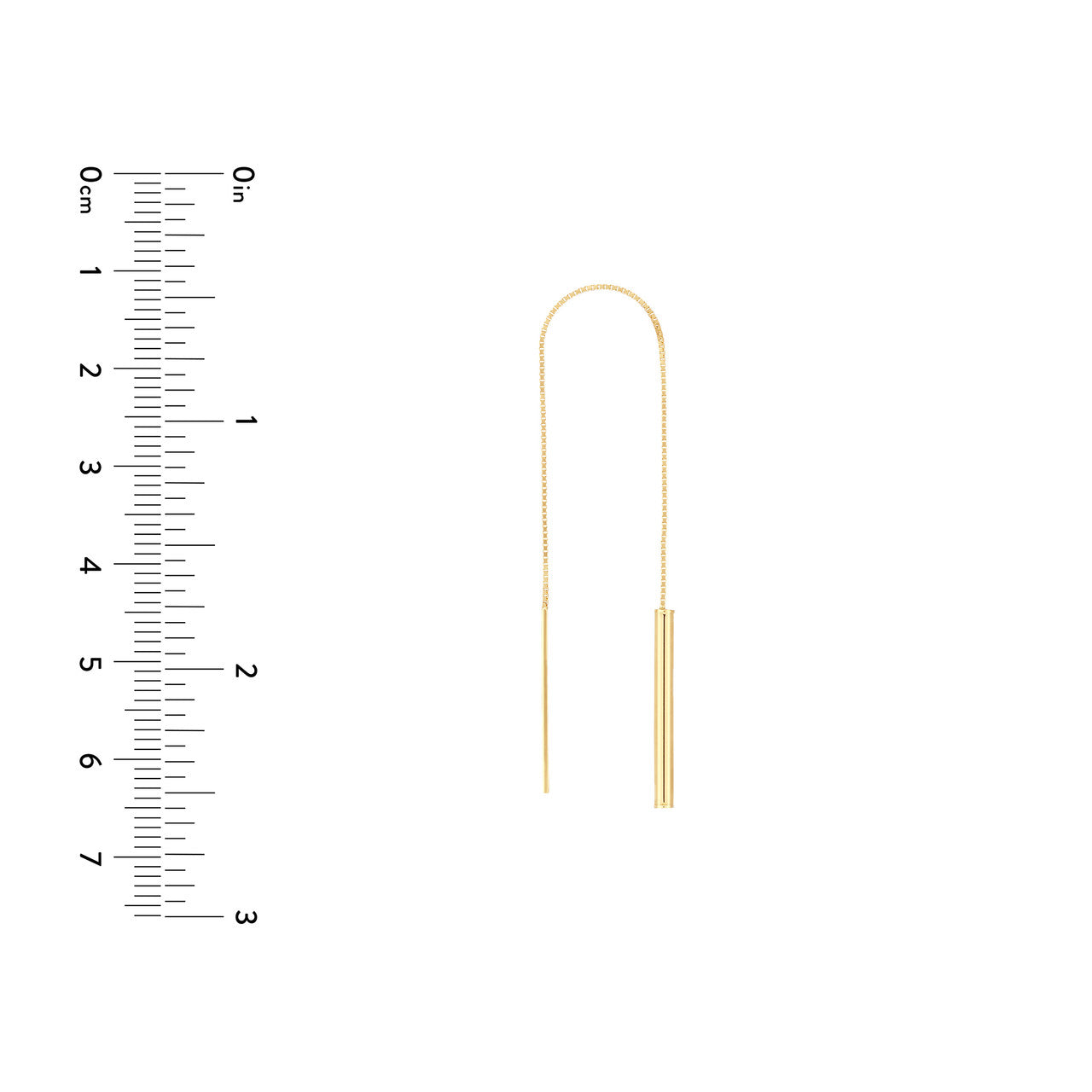 slide earring minimal - Via Jewelry