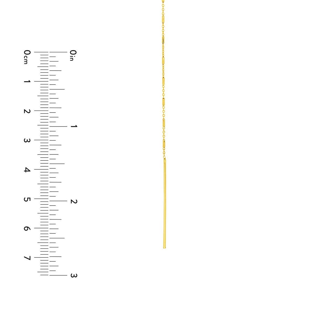 Bead and Bar Lariat Necklace