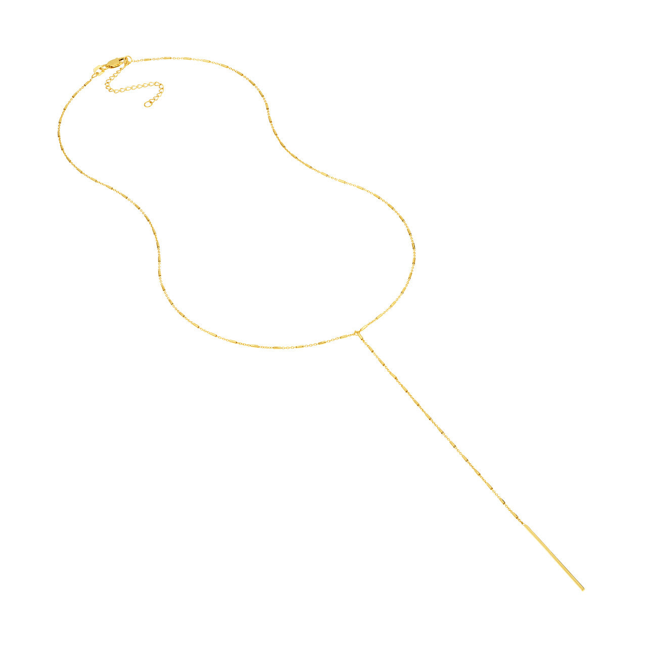 Bead and Bar Lariat Necklace4