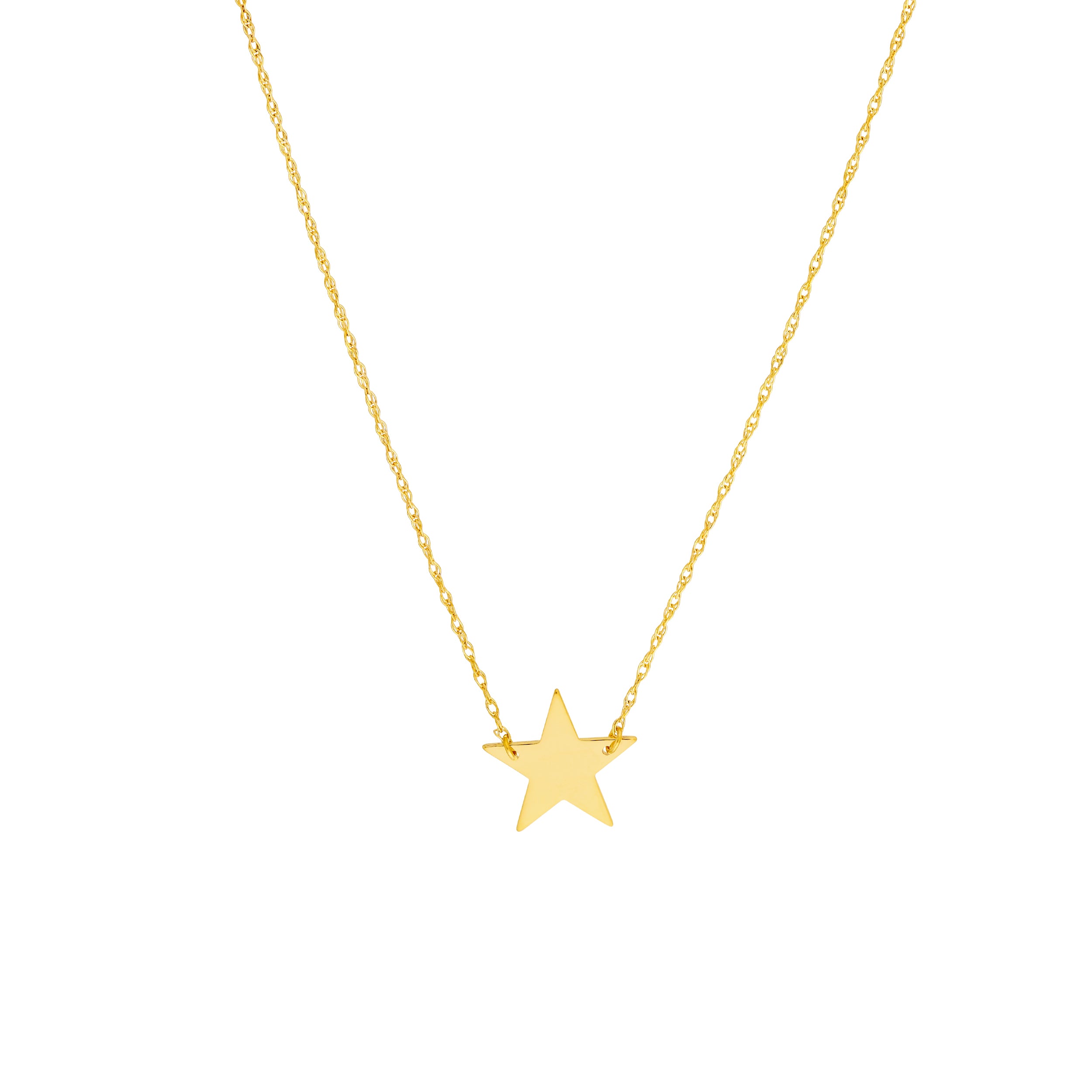14K gold star necklace