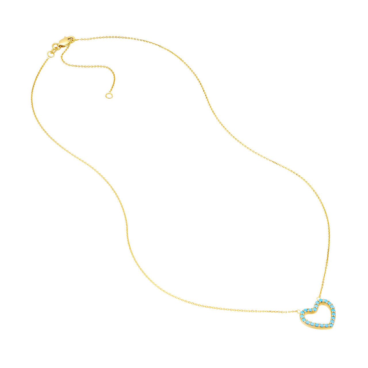 Turquoise Heart Necklace 2