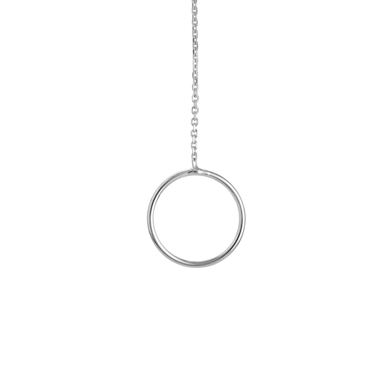 14K gold circle glide earrings, sleek polished finish